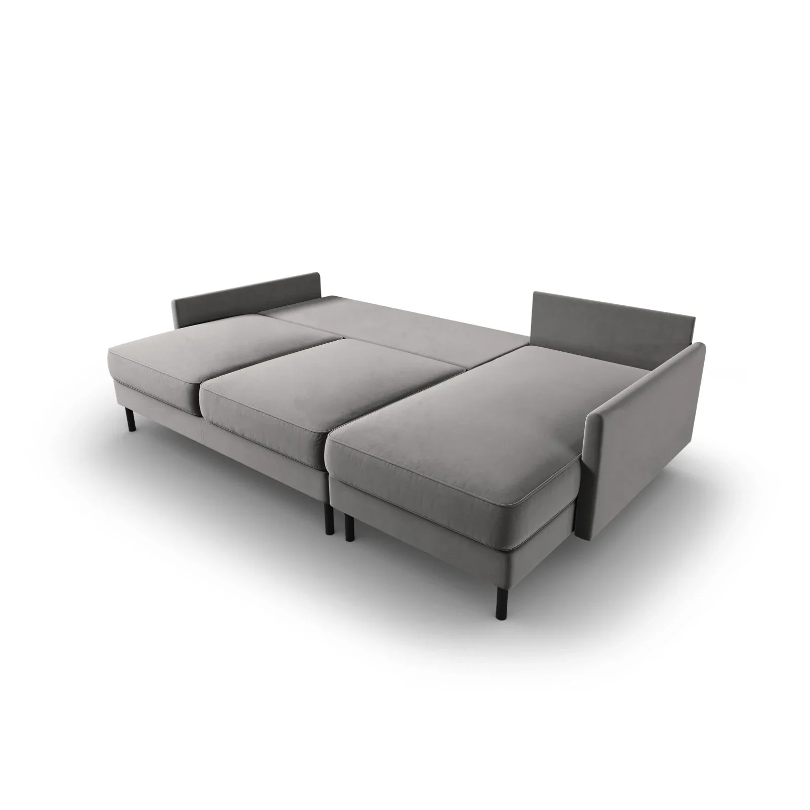 Scott 4-Sitzer Sofa, Rechte Seite, umwandelbar mit Schlaffunktion, mit Bezug aus Samt oder Strukturstoff, 212x142 cm - Image 41