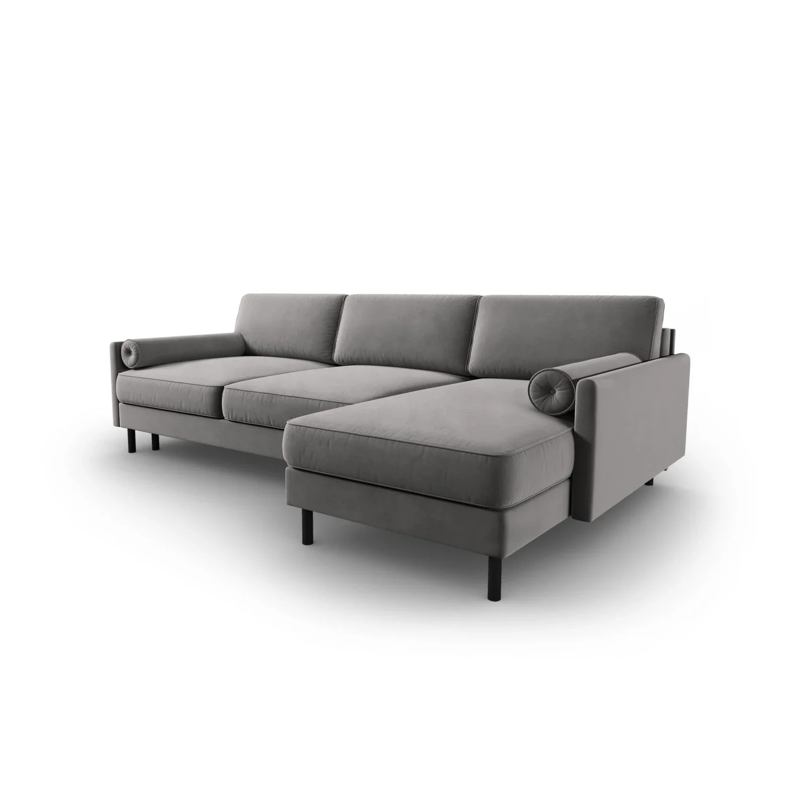 Scott 4-Sitzer Sofa, Rechte Seite, umwandelbar mit Schlaffunktion, mit Bezug aus Samt oder Strukturstoff, 212x142 cm - Image 42