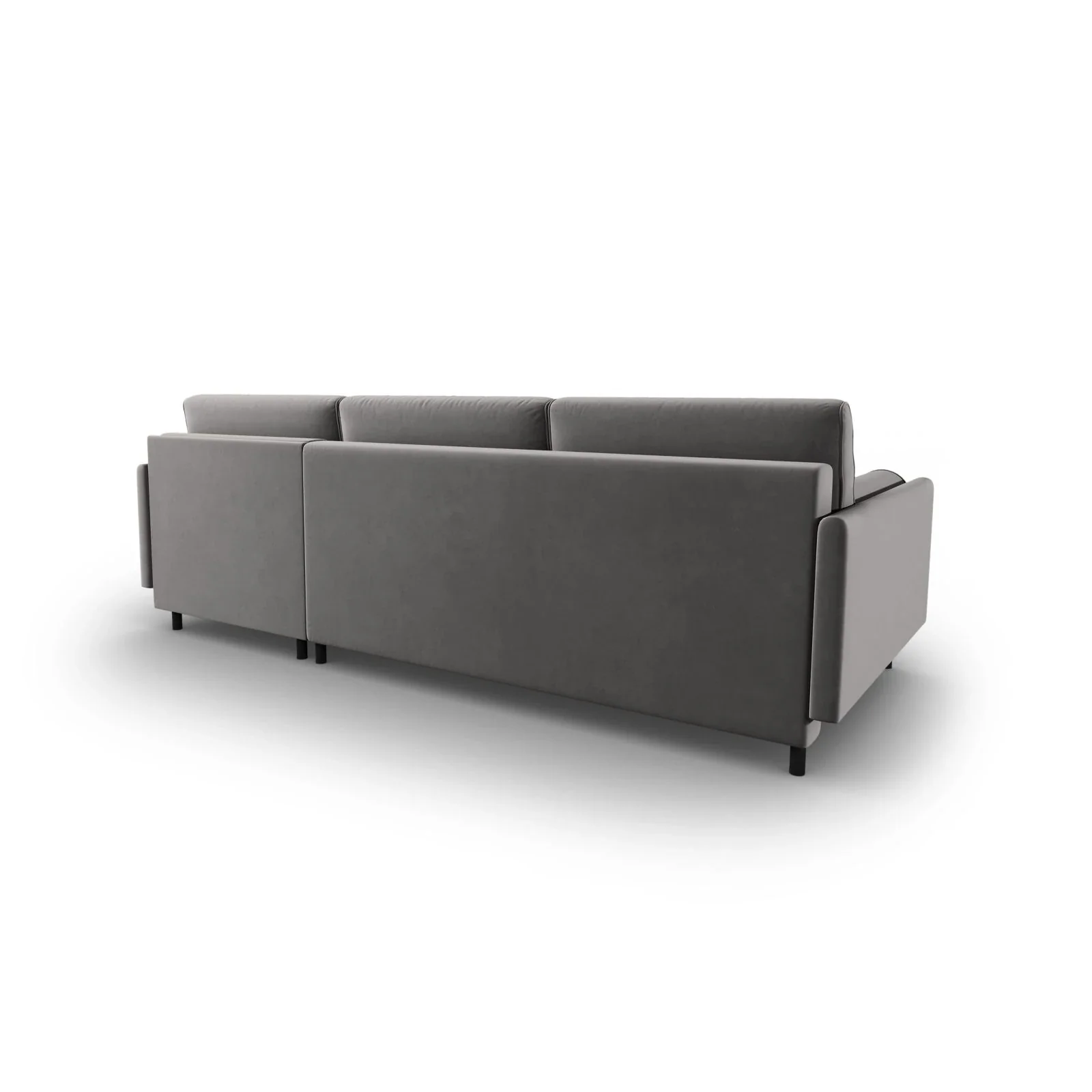 Scott 4-Sitzer Sofa, Rechte Seite, umwandelbar mit Schlaffunktion, mit Bezug aus Samt oder Strukturstoff, 212x142 cm - Image 43