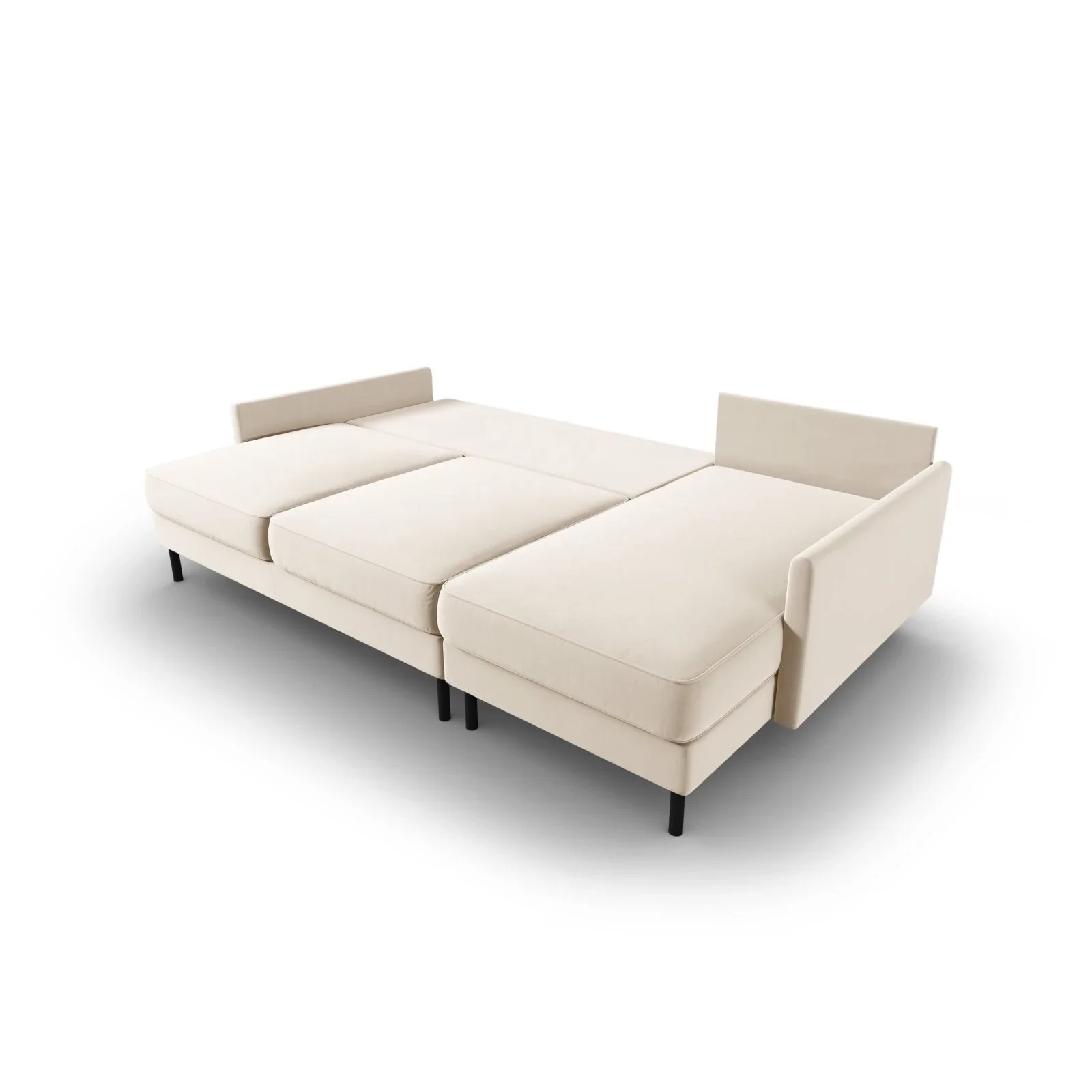 Scott 4-Sitzer Sofa, Rechte Seite, umwandelbar mit Schlaffunktion, mit Bezug aus Samt oder Strukturstoff, 212x142 cm - Image 5