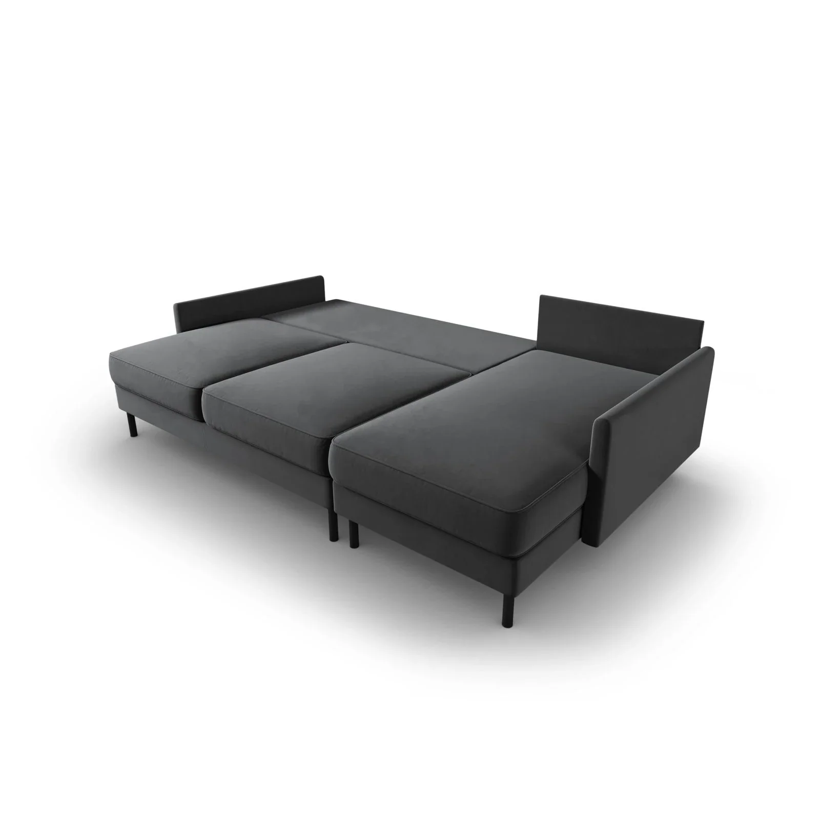 Scott 4-Sitzer Sofa, Rechte Seite, umwandelbar mit Schlaffunktion, mit Bezug aus Samt oder Strukturstoff, 212x142 cm - Image 50