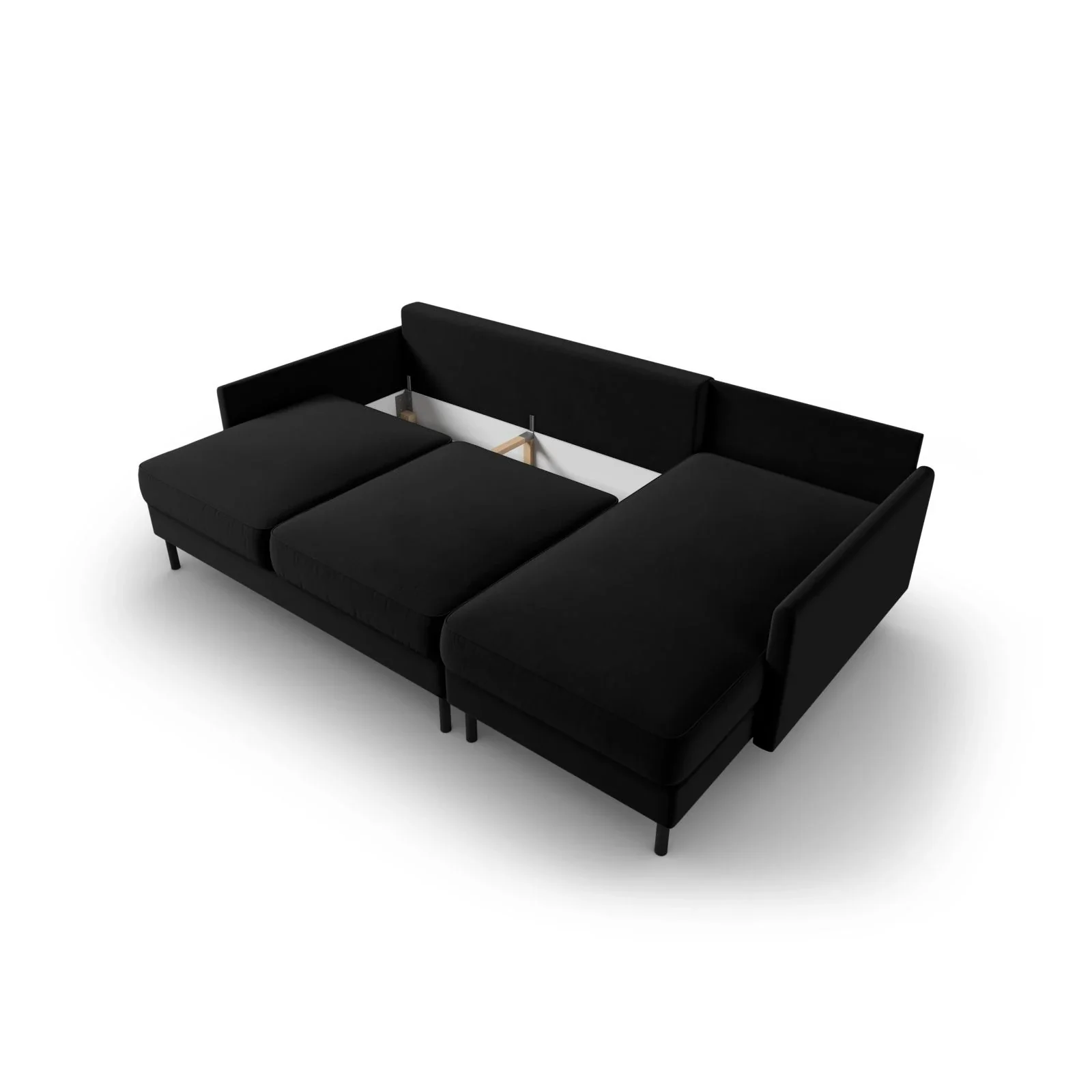 Scott 4-Sitzer Sofa, Rechte Seite, umwandelbar mit Schlaffunktion, mit Bezug aus Samt oder Strukturstoff, 212x142 cm - Image 58