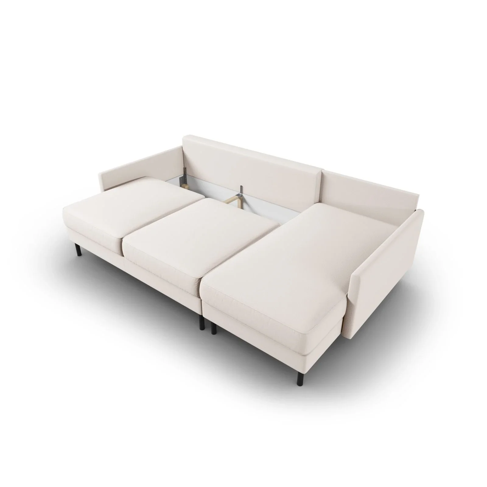 Scott 4-Sitzer Sofa, Rechte Seite, umwandelbar mit Schlaffunktion, mit Bezug aus Samt oder Strukturstoff, 212x142 cm - Image 67