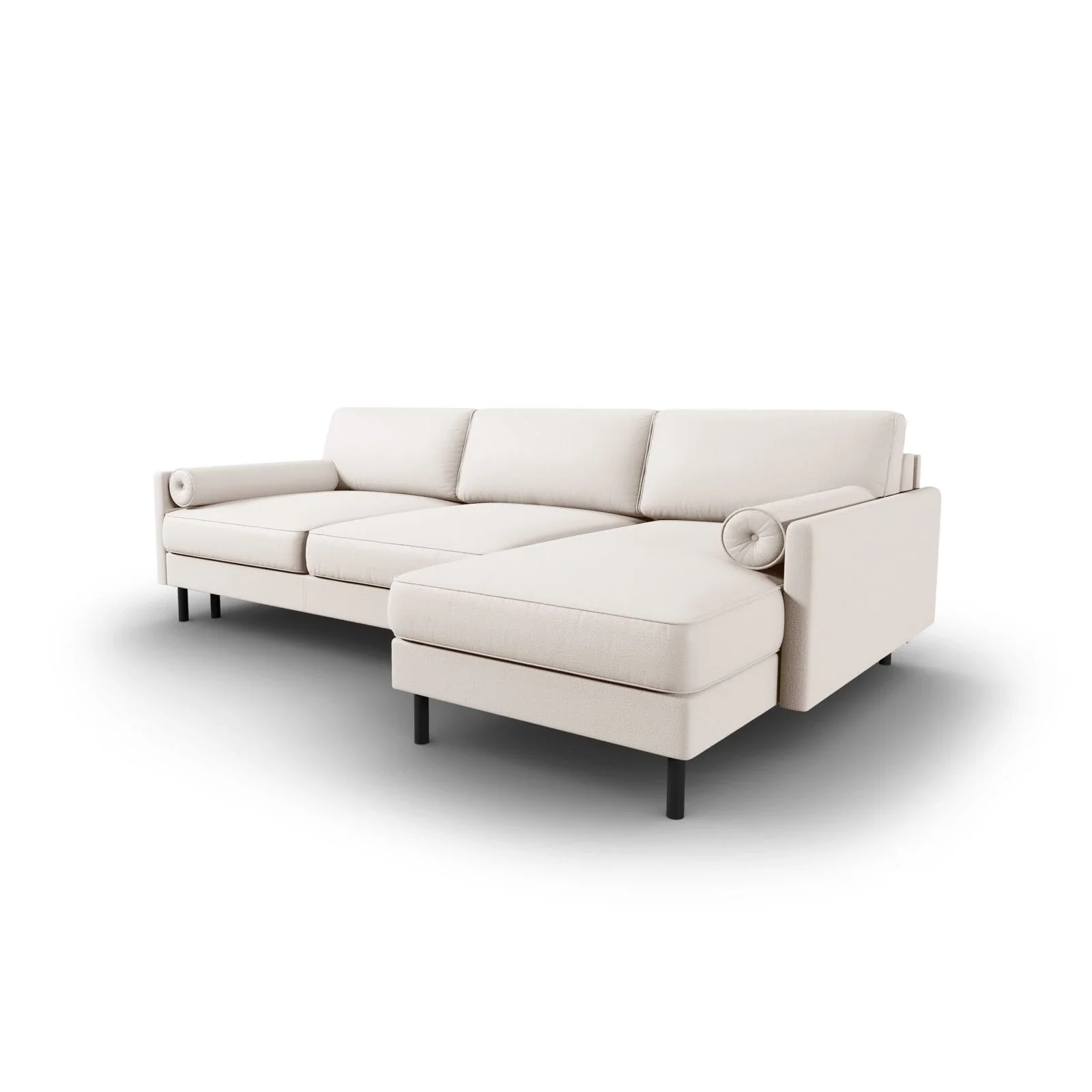 Scott 4-Sitzer Sofa, Rechte Seite, umwandelbar mit Schlaffunktion, mit Bezug aus Samt oder Strukturstoff, 212x142 cm - Image 69