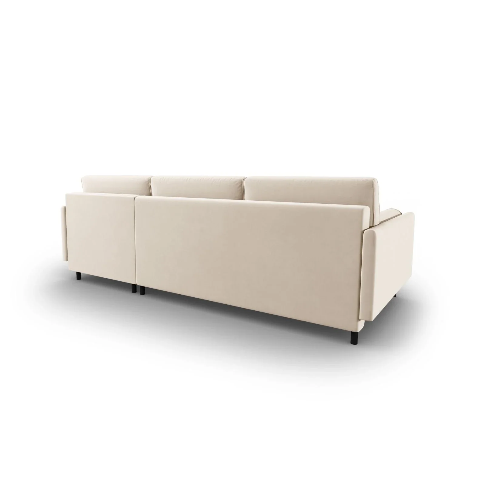 Scott 4-Sitzer Sofa, Rechte Seite, umwandelbar mit Schlaffunktion, mit Bezug aus Samt oder Strukturstoff, 212x142 cm - Image 7