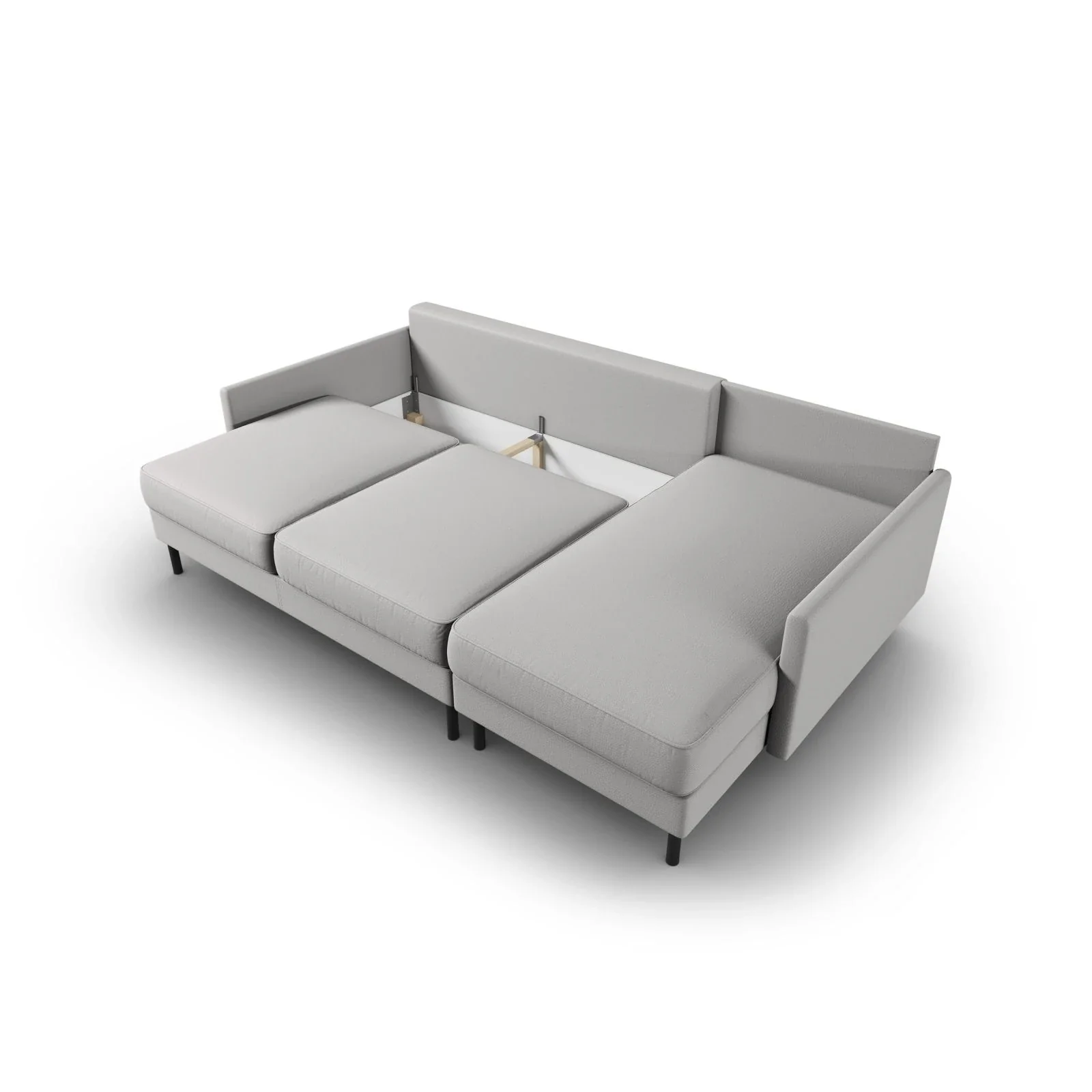 Scott 4-Sitzer Sofa, Rechte Seite, umwandelbar mit Schlaffunktion, mit Bezug aus Samt oder Strukturstoff, 212x142 cm - Image 94