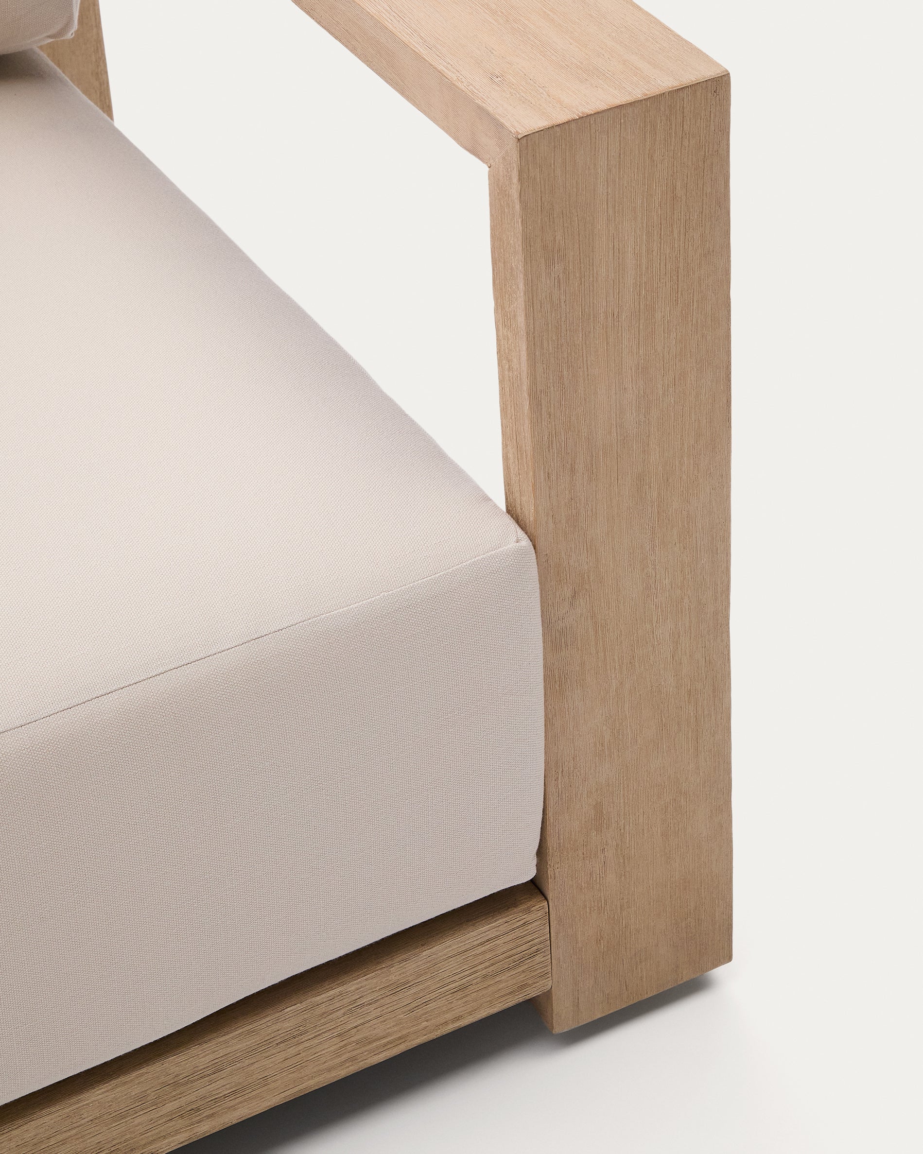 Sessel Ambra aus massivem Akazienholz mit hellem Finish - Image 11