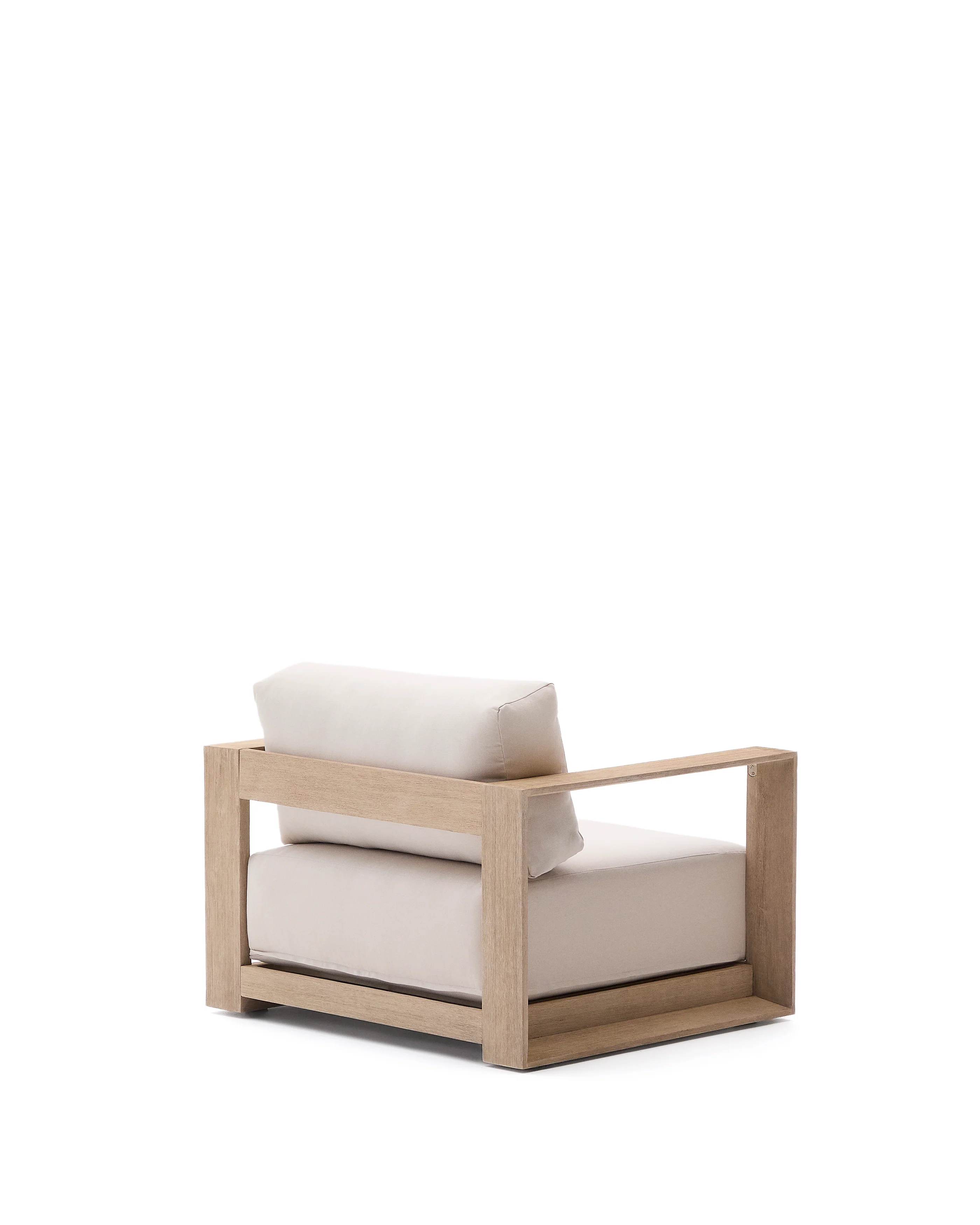 Sessel Ambra aus massivem Akazienholz mit hellem Finish - Image 9