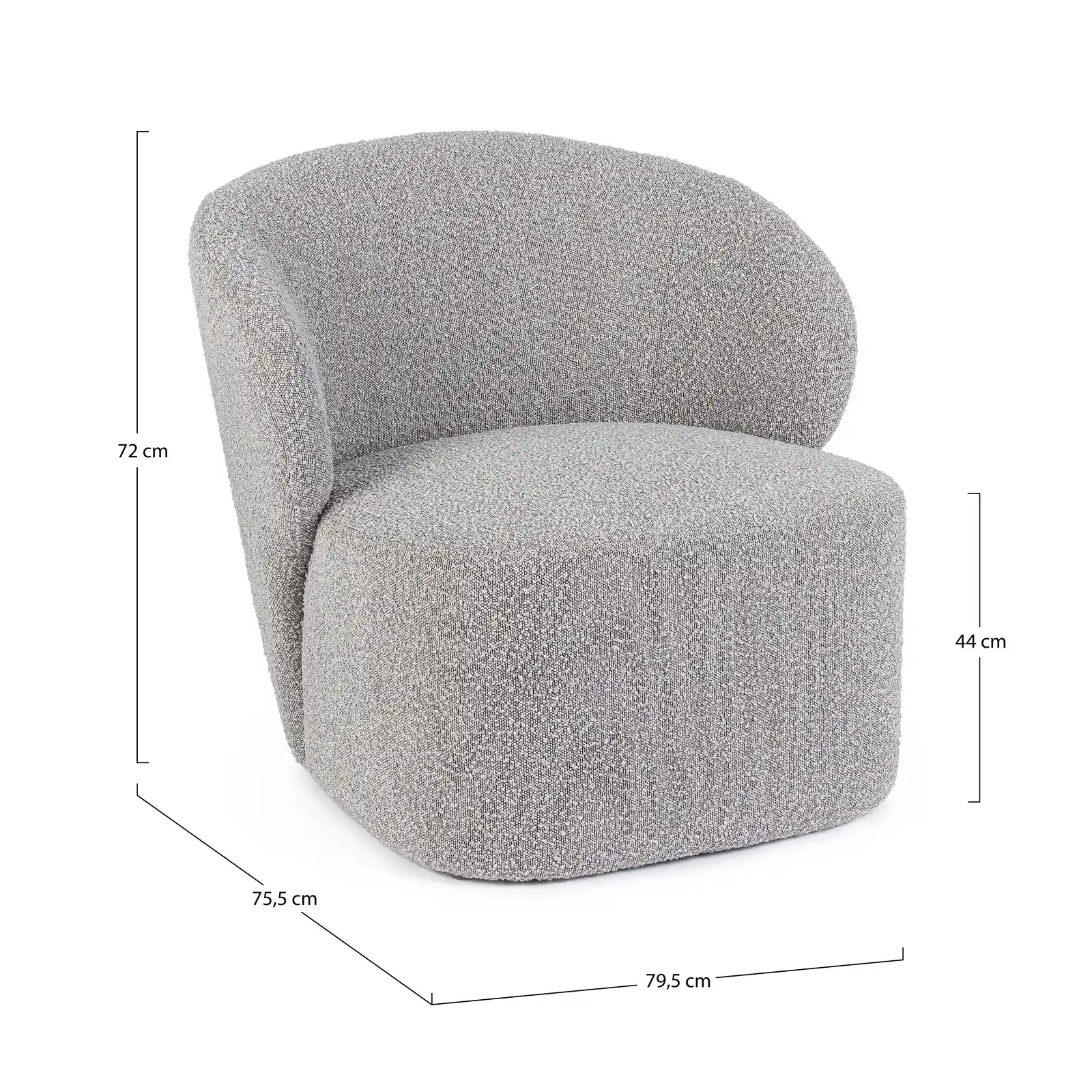 Sessel Babila Grau - Image 5