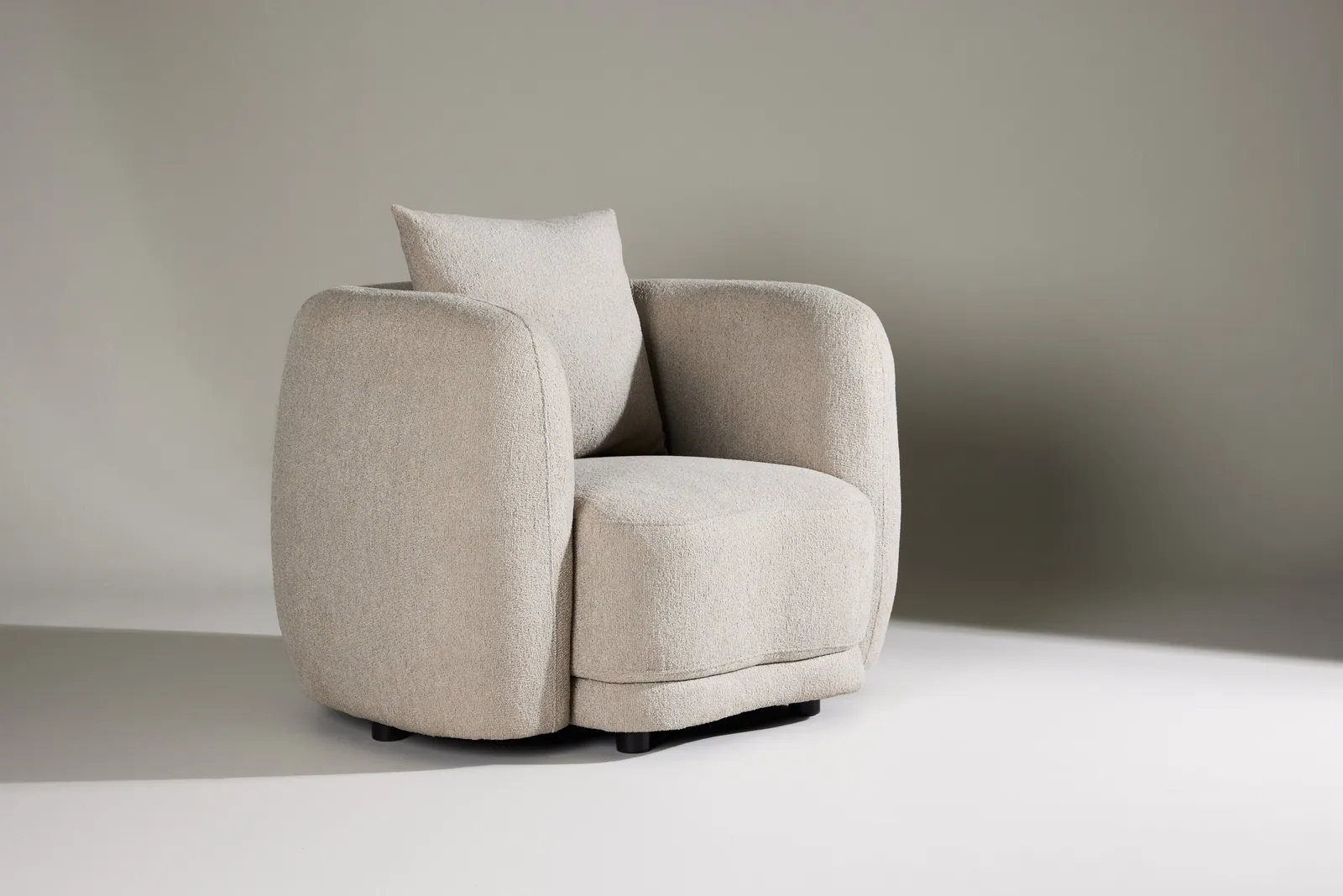 Sessel Cielo in beige boucle, 110x97x72 cm - Image 2