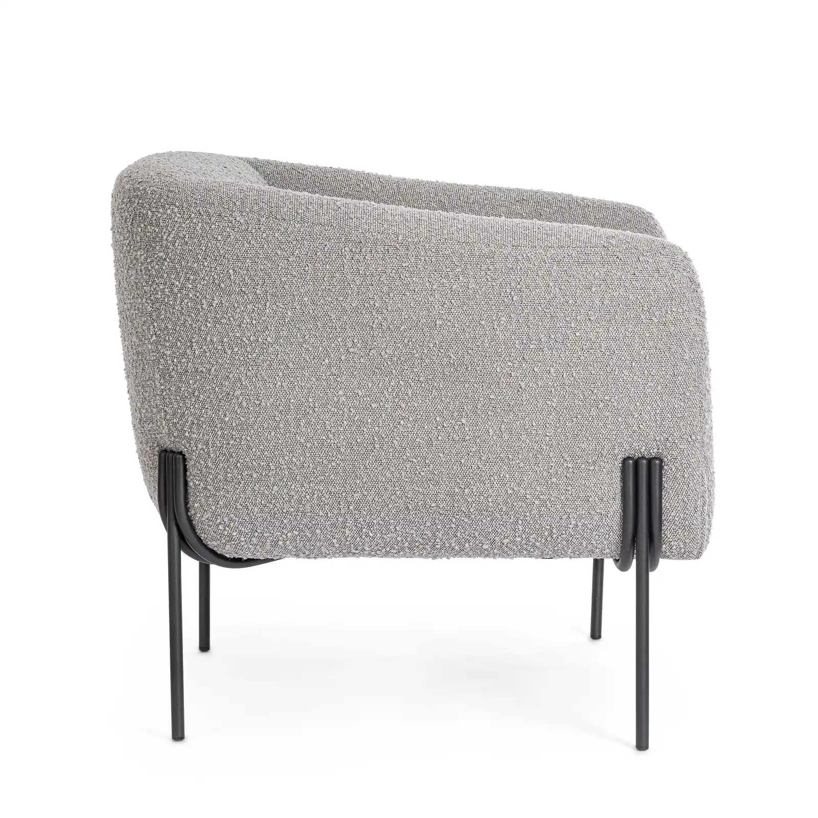 Sessel Claudine Grau Bouclé - Image 7