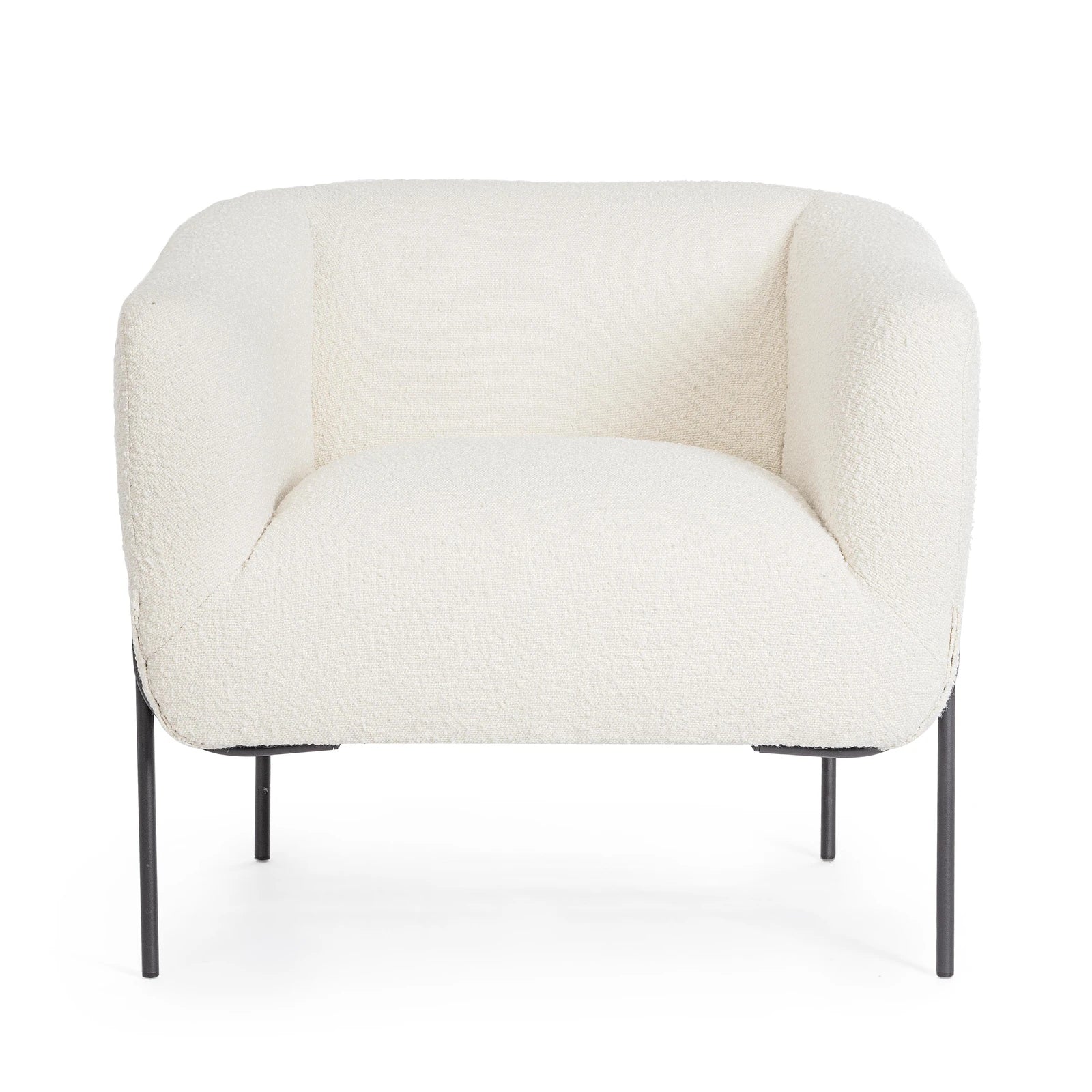 Sessel Claudine Weiß Bouclé - Image 8