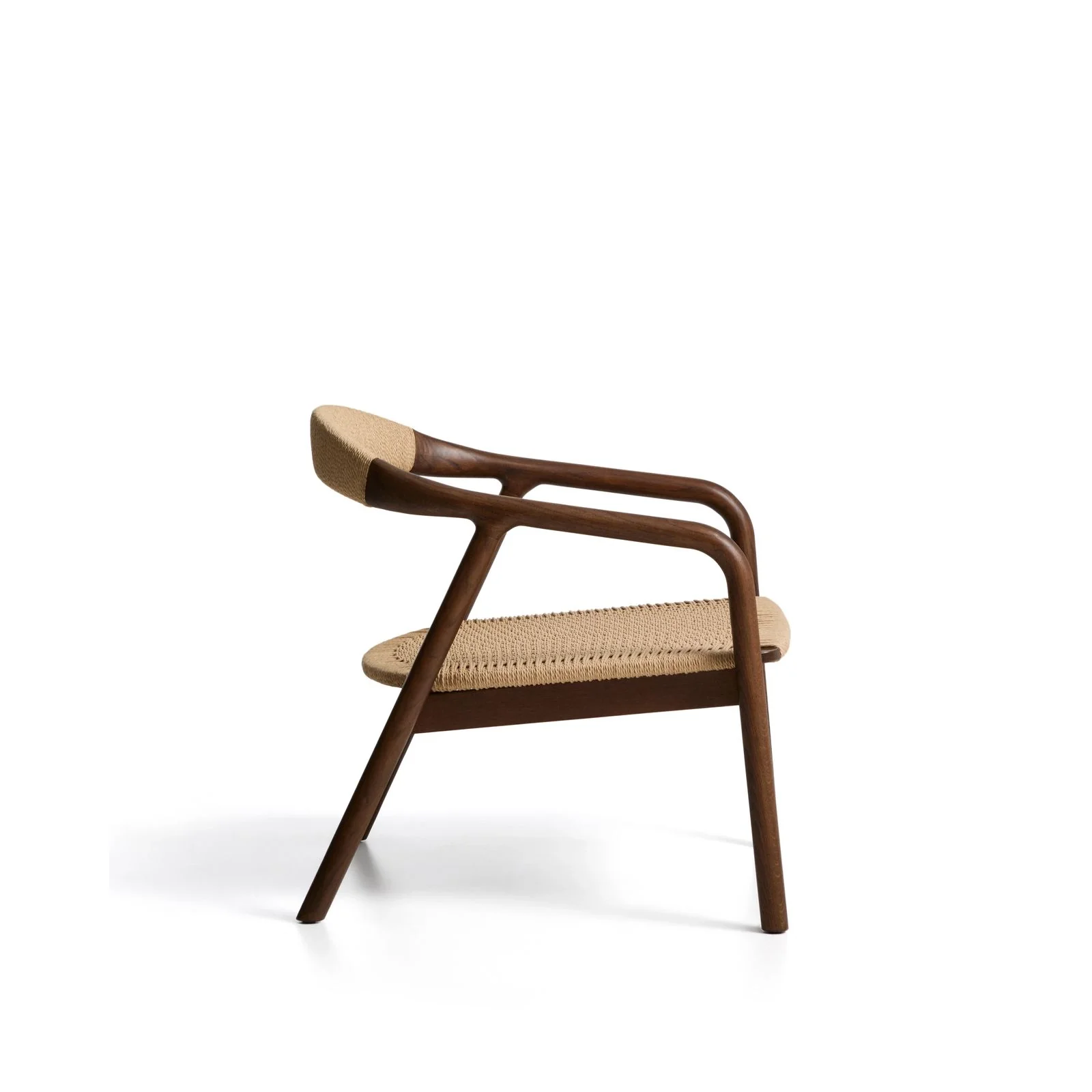 Sessel Derile aus massivem Eichenholz mit Finish und Papierseil FSC 100 % - Image 16