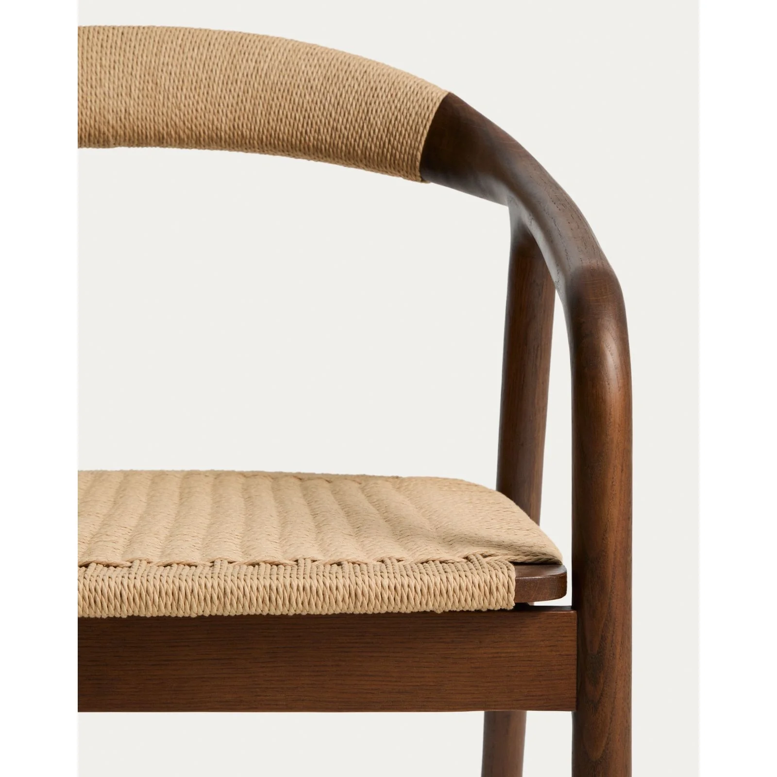 Sessel Derile aus massivem Eichenholz mit Finish und Papierseil FSC 100 % - Image 19