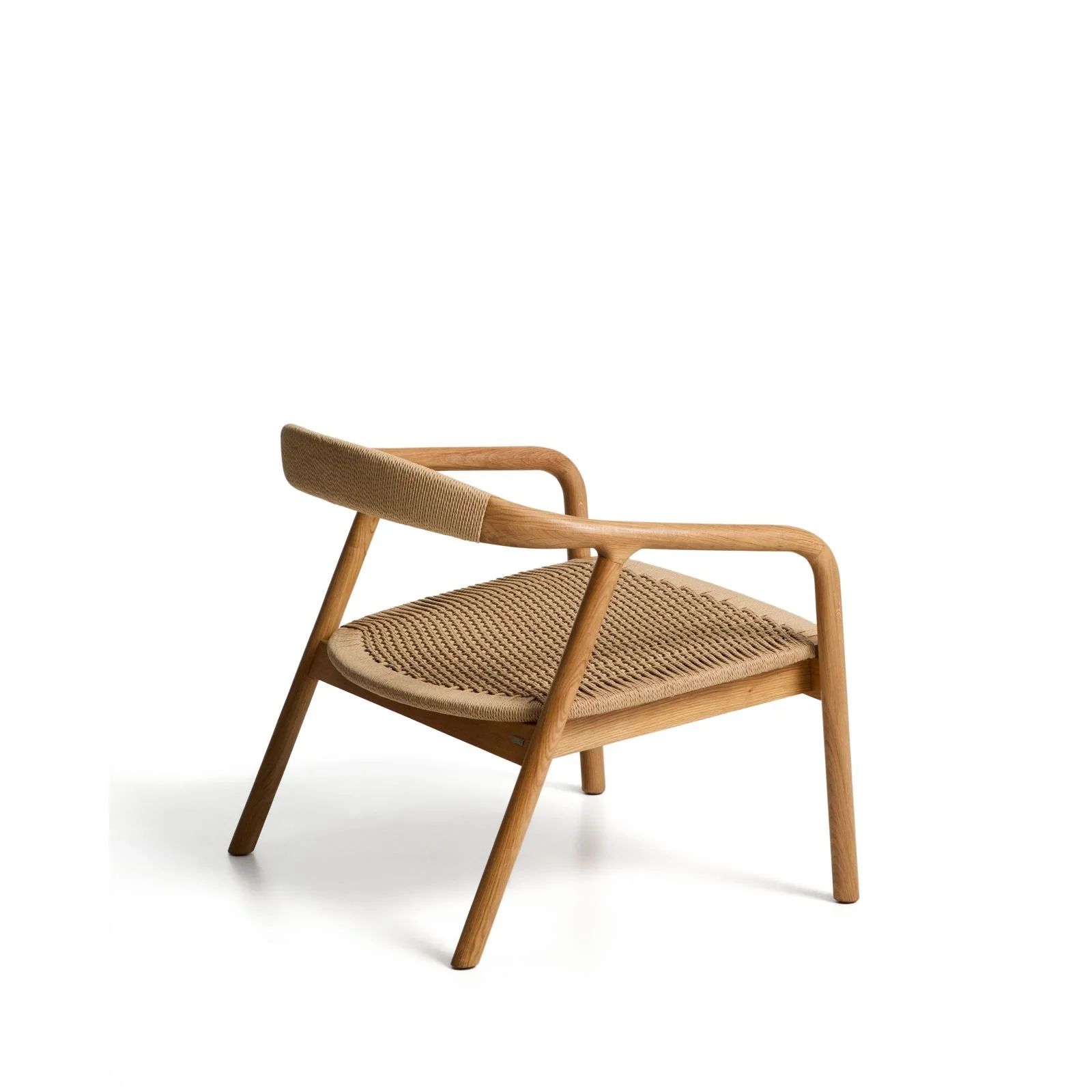 Sessel Derile aus massivem Eichenholz mit Finish und Papierseil FSC 100 % - Image 27