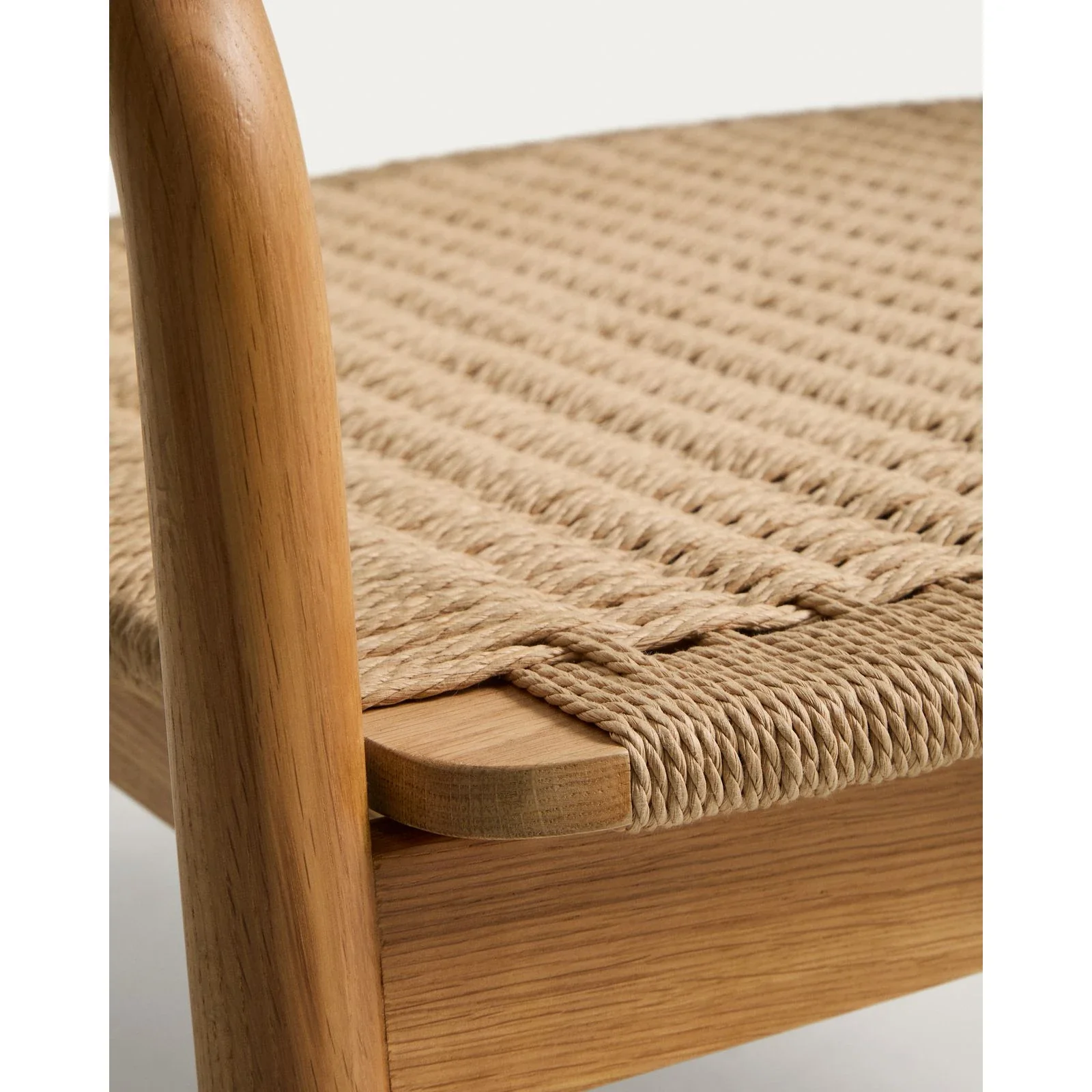 Sessel Derile aus massivem Eichenholz mit Finish und Papierseil FSC 100 % - Image 32