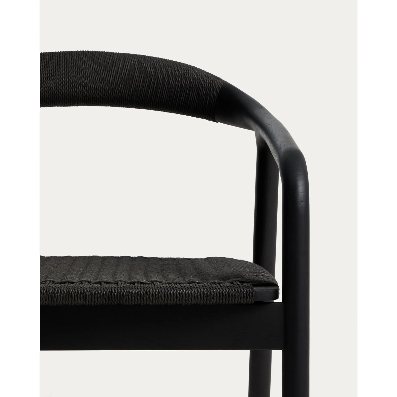 Sessel Derile aus massivem Eichenholz mit Finish und Papierseil FSC 100 % - Image 7