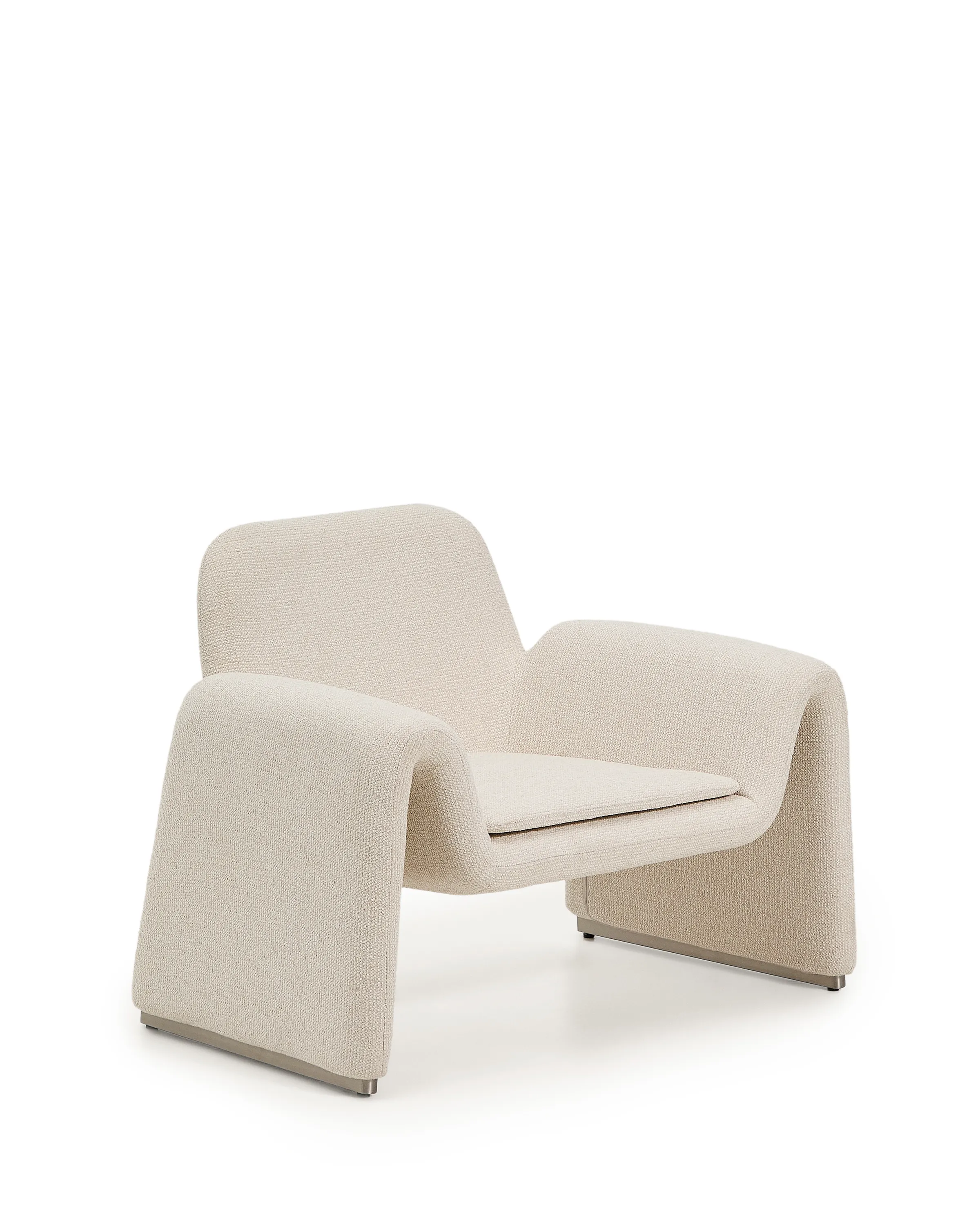 Sessel Melvia mit beiger Chenille