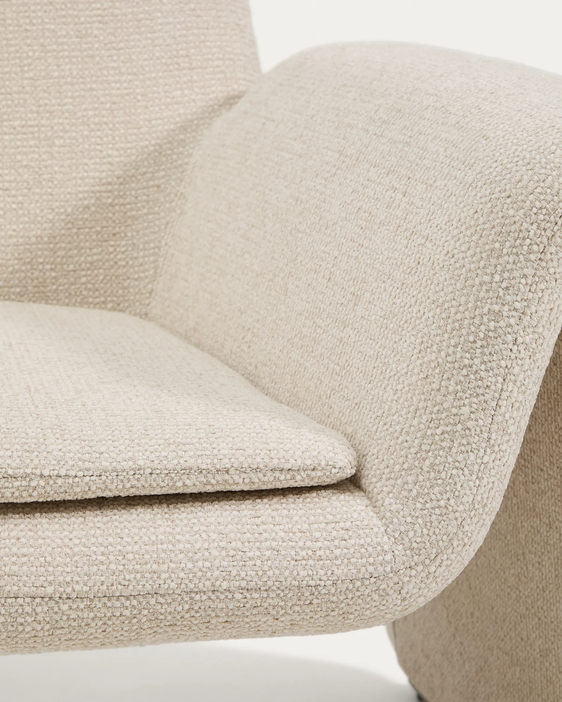 Sessel Melvia mit beiger Chenille - Image 10