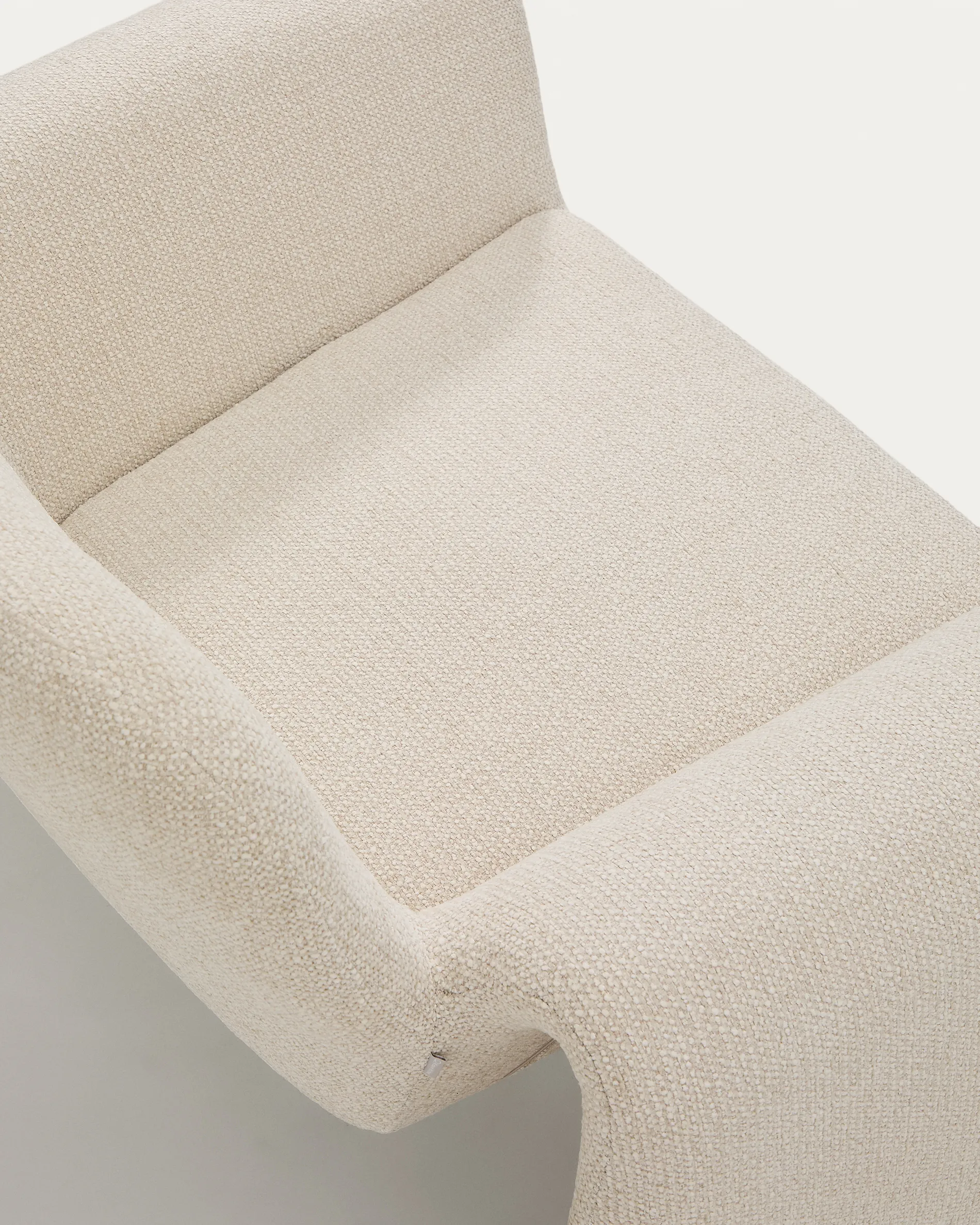 Sessel Melvia mit beiger Chenille - Image 11