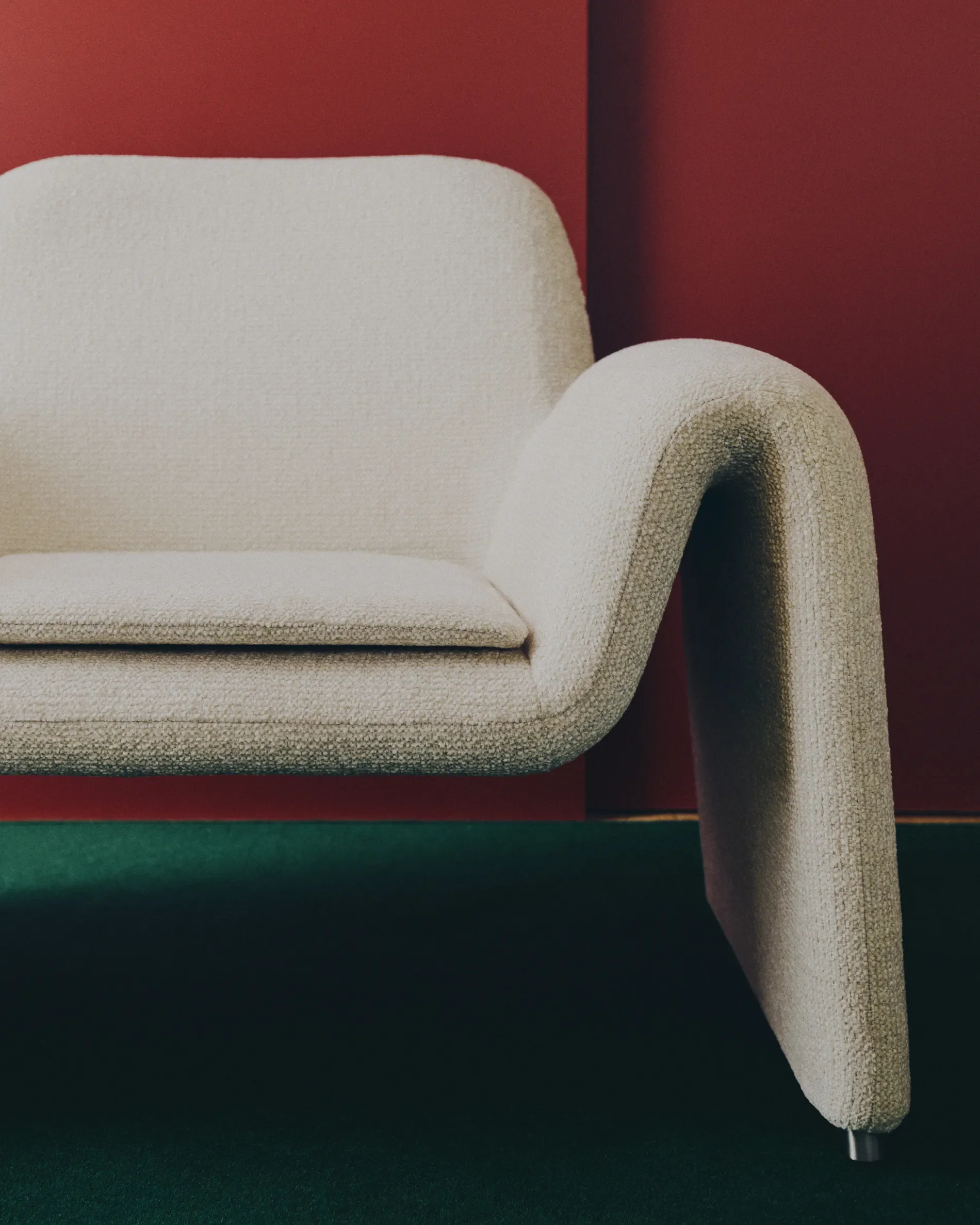 Sessel Melvia mit beiger Chenille - Image 3