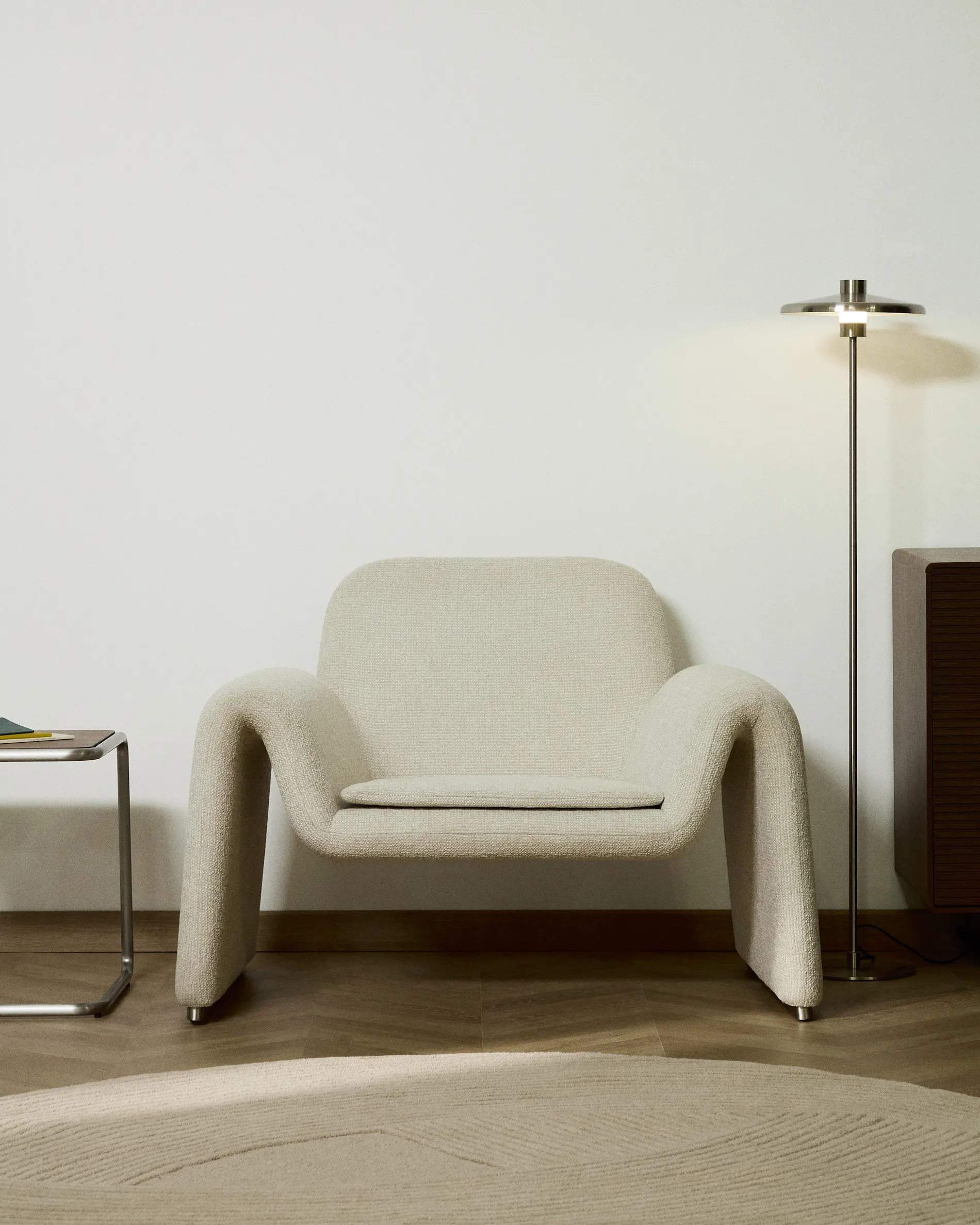 Sessel Melvia mit beiger Chenille - Image 4