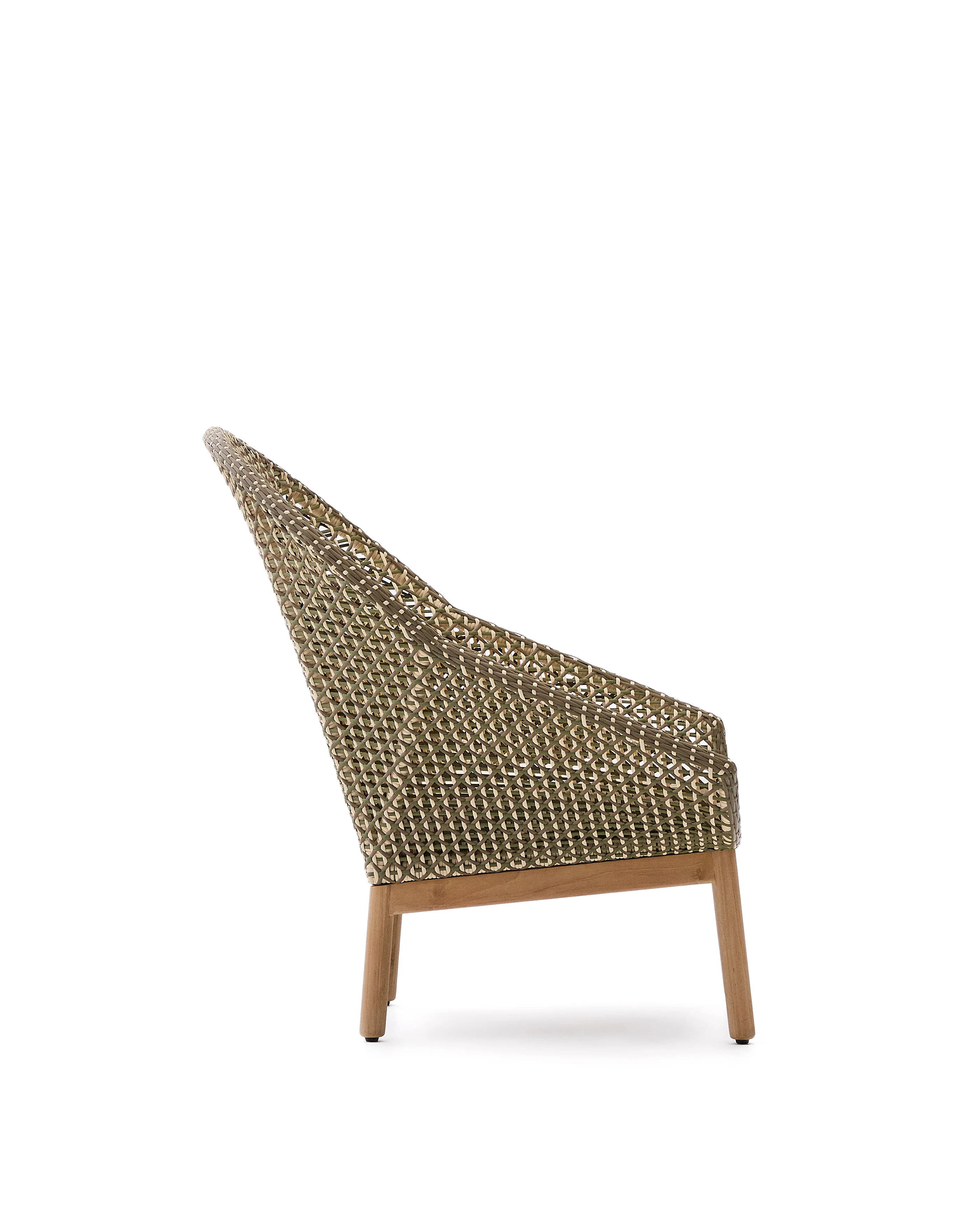 Sessel Olbia mit hoher Rückenlehne aus synthetischem Rattan und massivem Teakholz FSC 100 % - Image 6