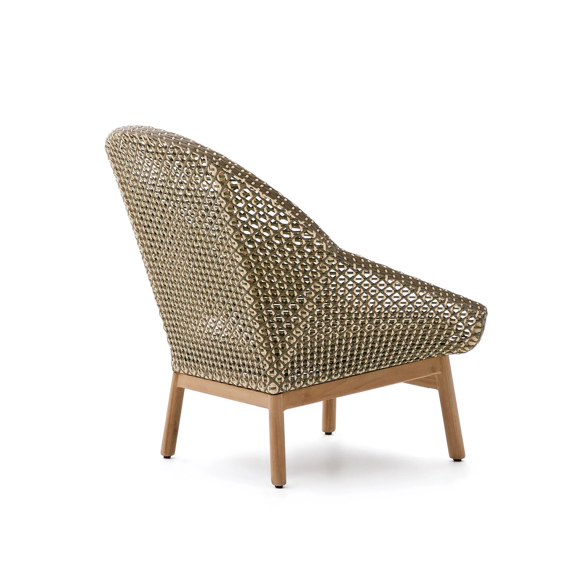 Sessel Olbia mit hoher Rückenlehne aus synthetischem Rattan und massivem Teakholz FSC 100 % - Image 7