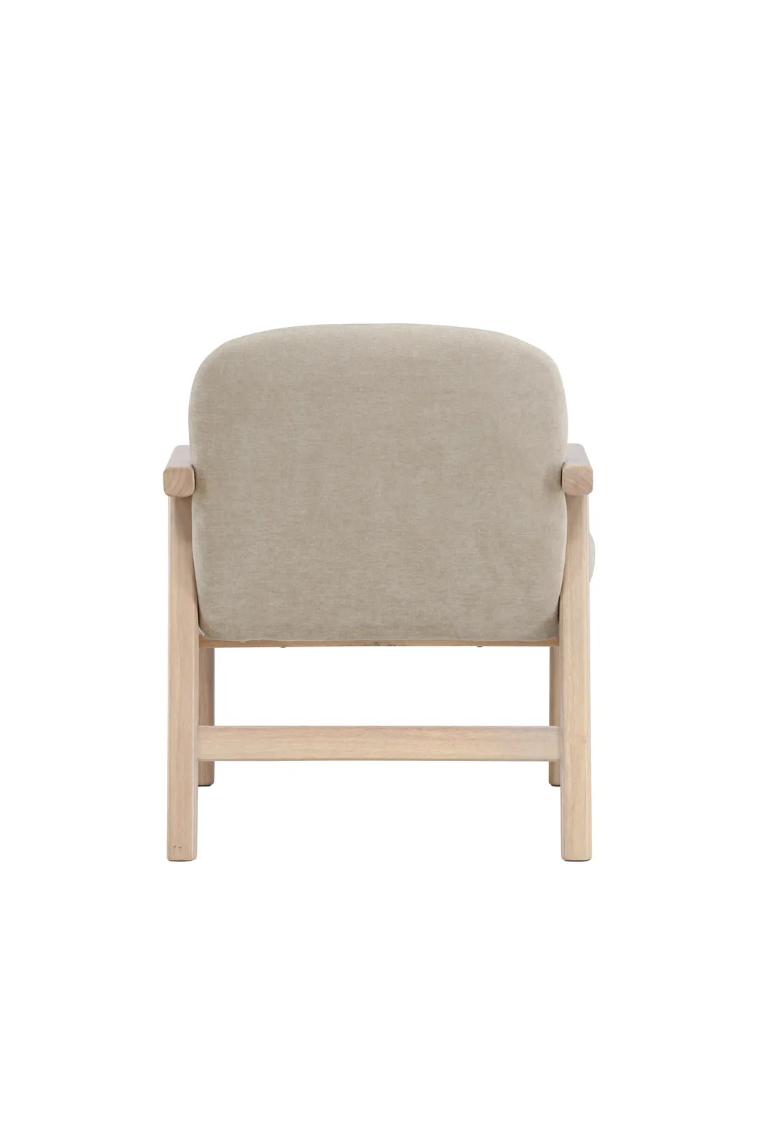 Sessel Rile aus Gummiholz in tünchenfarbenem Beige - Image 10