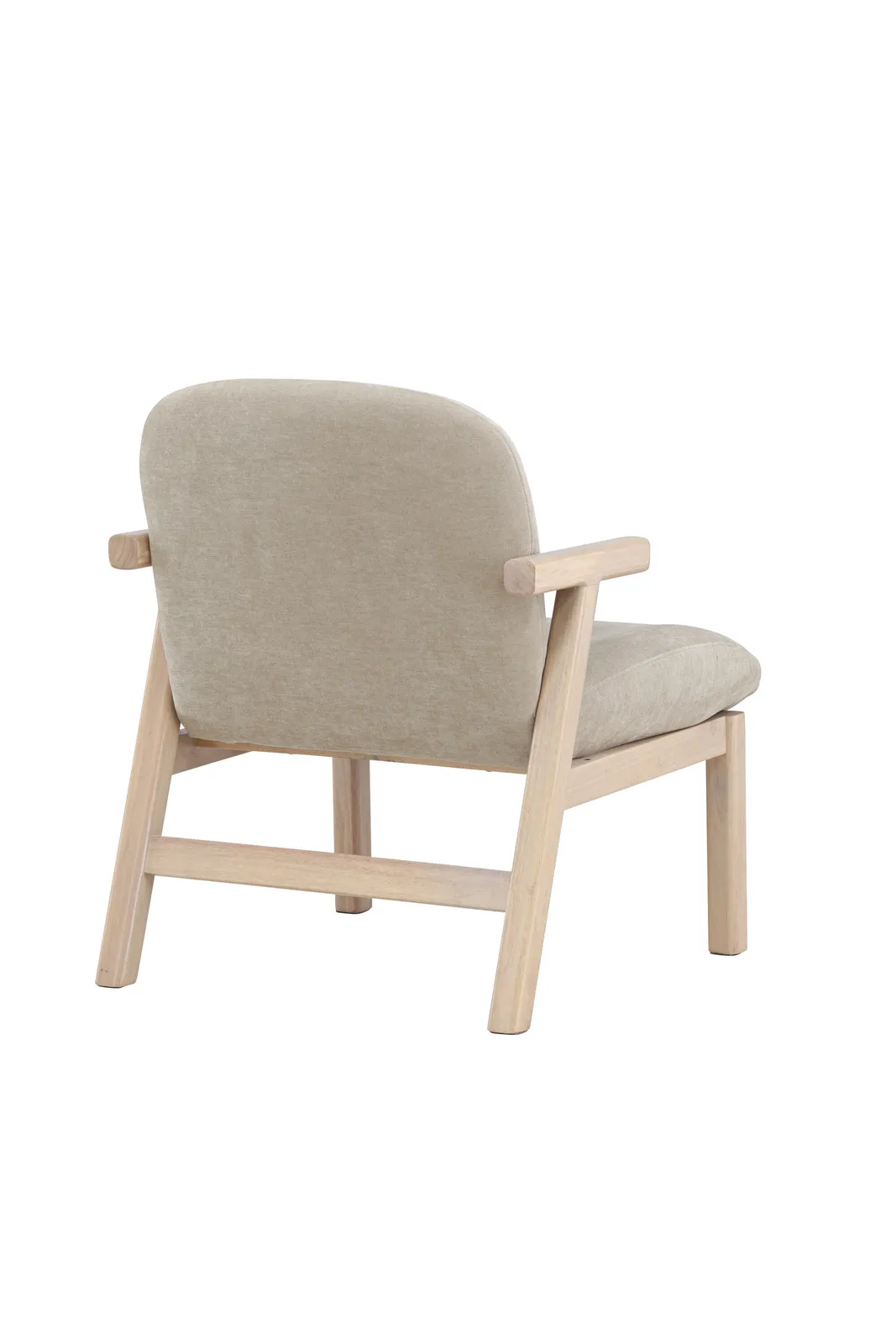 Sessel Rile aus Gummiholz in tünchenfarbenem Beige - Image 9