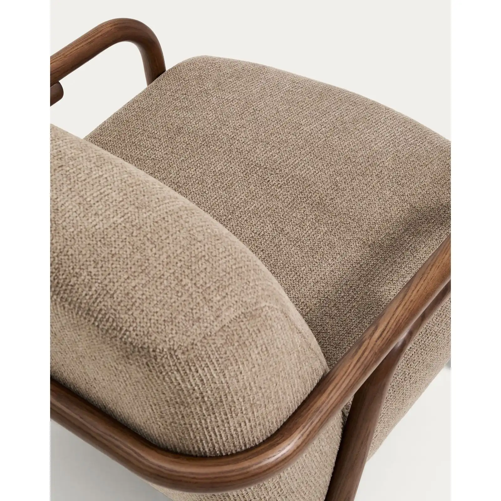 Sessel Sylo aus Chenille und massivem Eschenholz, FSC 100 % - Image 21