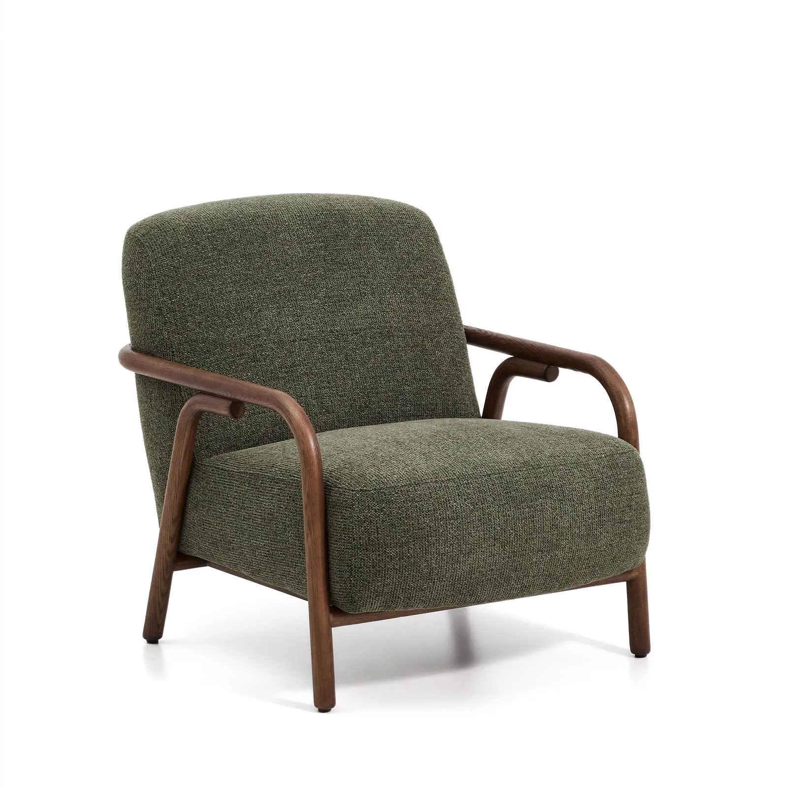 Sessel Sylo aus Chenille und massivem Eschenholz, FSC 100 % - Image 36