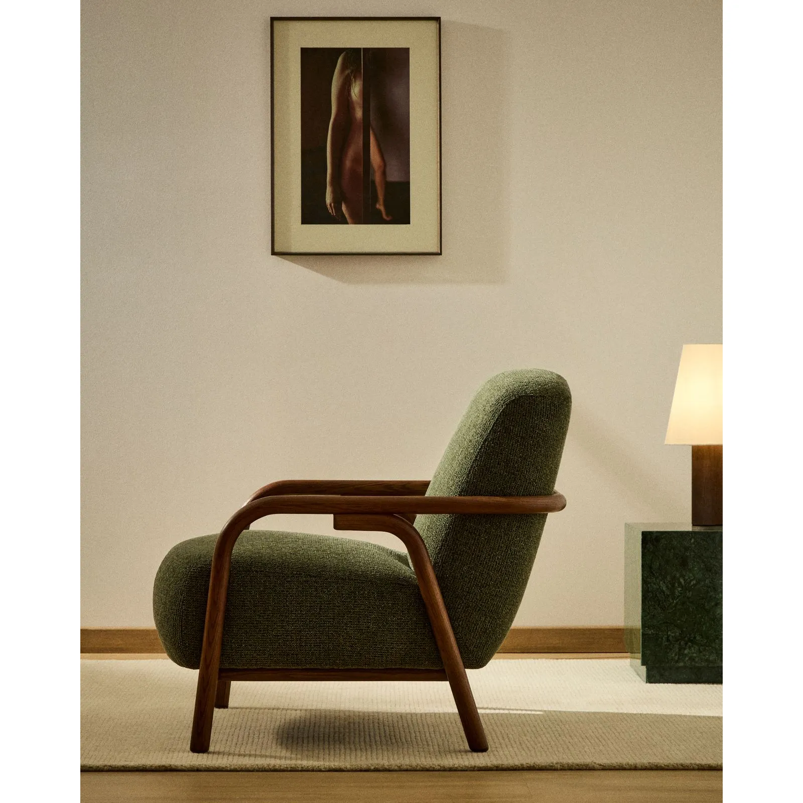Sessel Sylo aus Chenille und massivem Eschenholz, FSC 100 % - Image 37