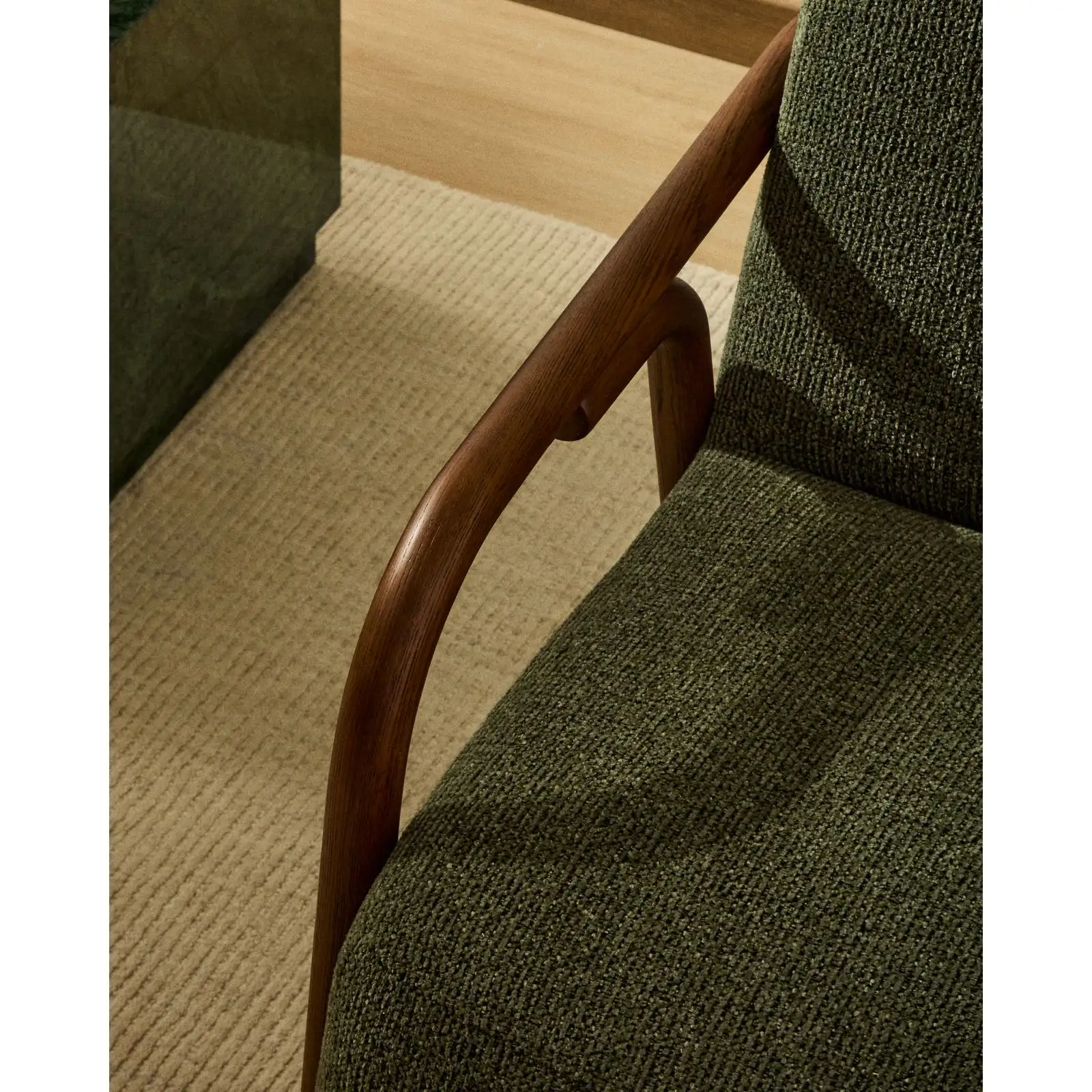 Sessel Sylo aus Chenille und massivem Eschenholz, FSC 100 % - Image 38