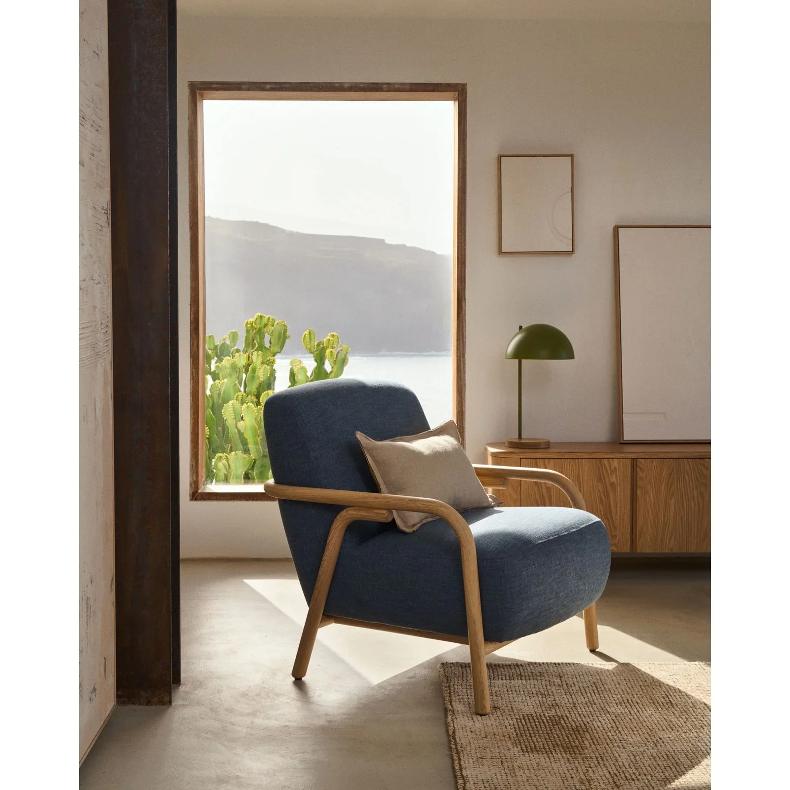 Sessel Sylo aus Chenille und massivem Eschenholz, FSC 100 % - Image 48
