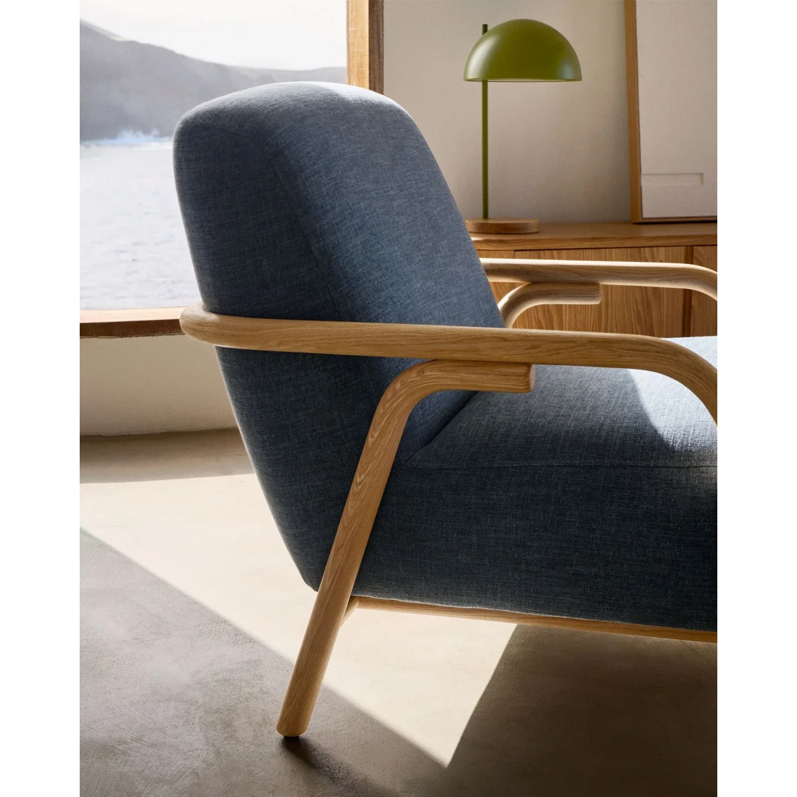 Sessel Sylo aus Chenille und massivem Eschenholz, FSC 100 % - Image 49