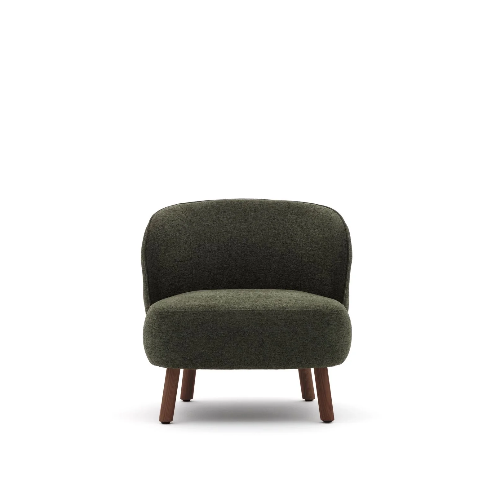 Sessel Ulit aus beiger Chenille oder Lammfellimitat mit Beinen aus massivem Eschenholz - Image 19