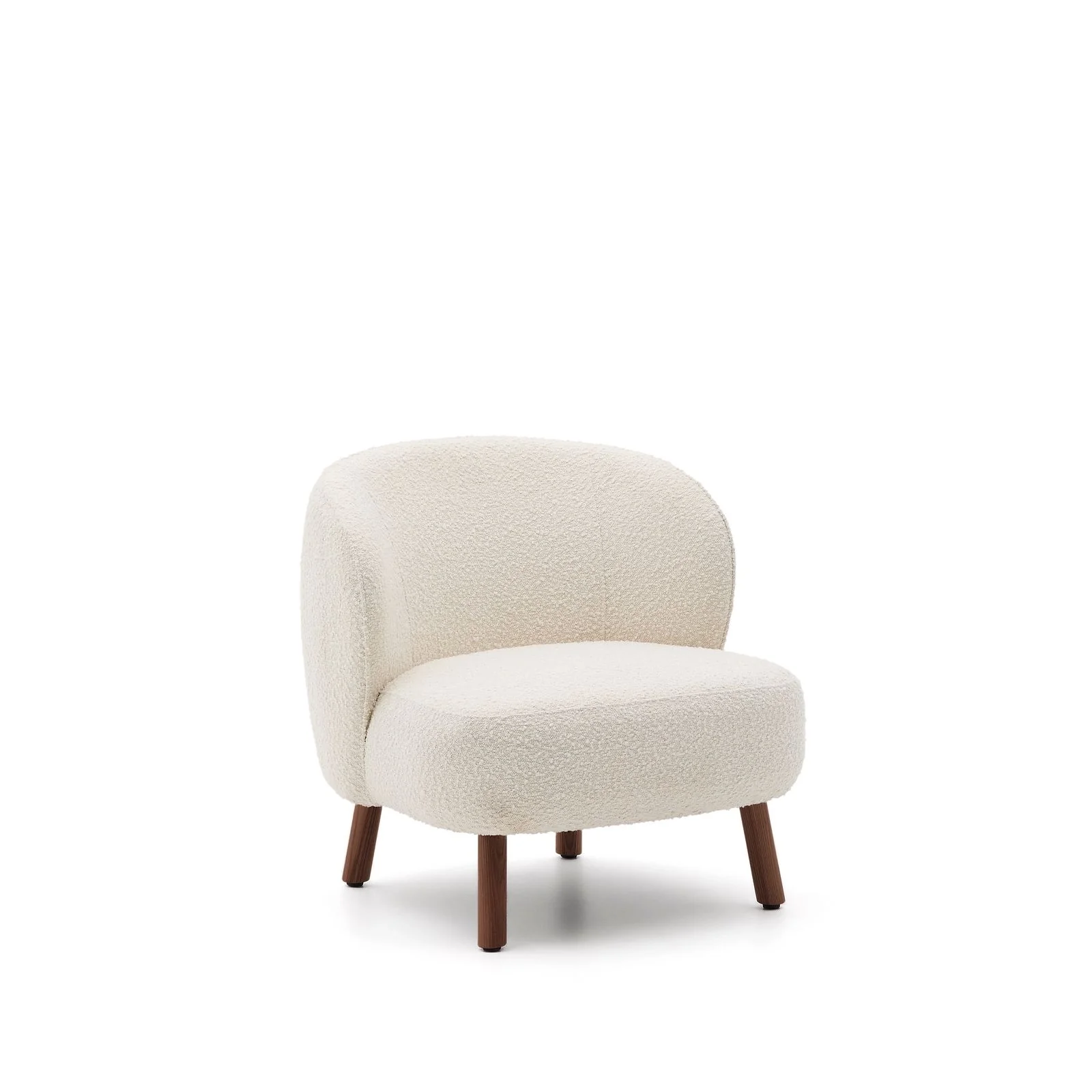 Sessel Ulit aus beiger Chenille oder Lammfellimitat mit Beinen aus massivem Eschenholz - Image 33