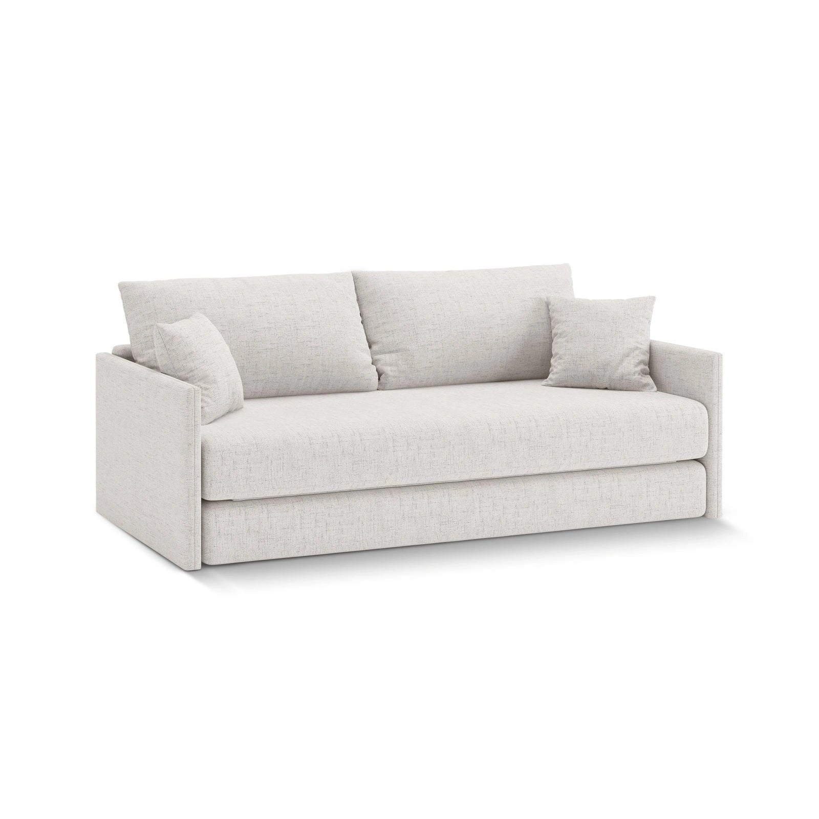 Shannon 3-Sitzer Sofa aus Samt oder Strukturstoff, 209x94x87 cm - Image 3