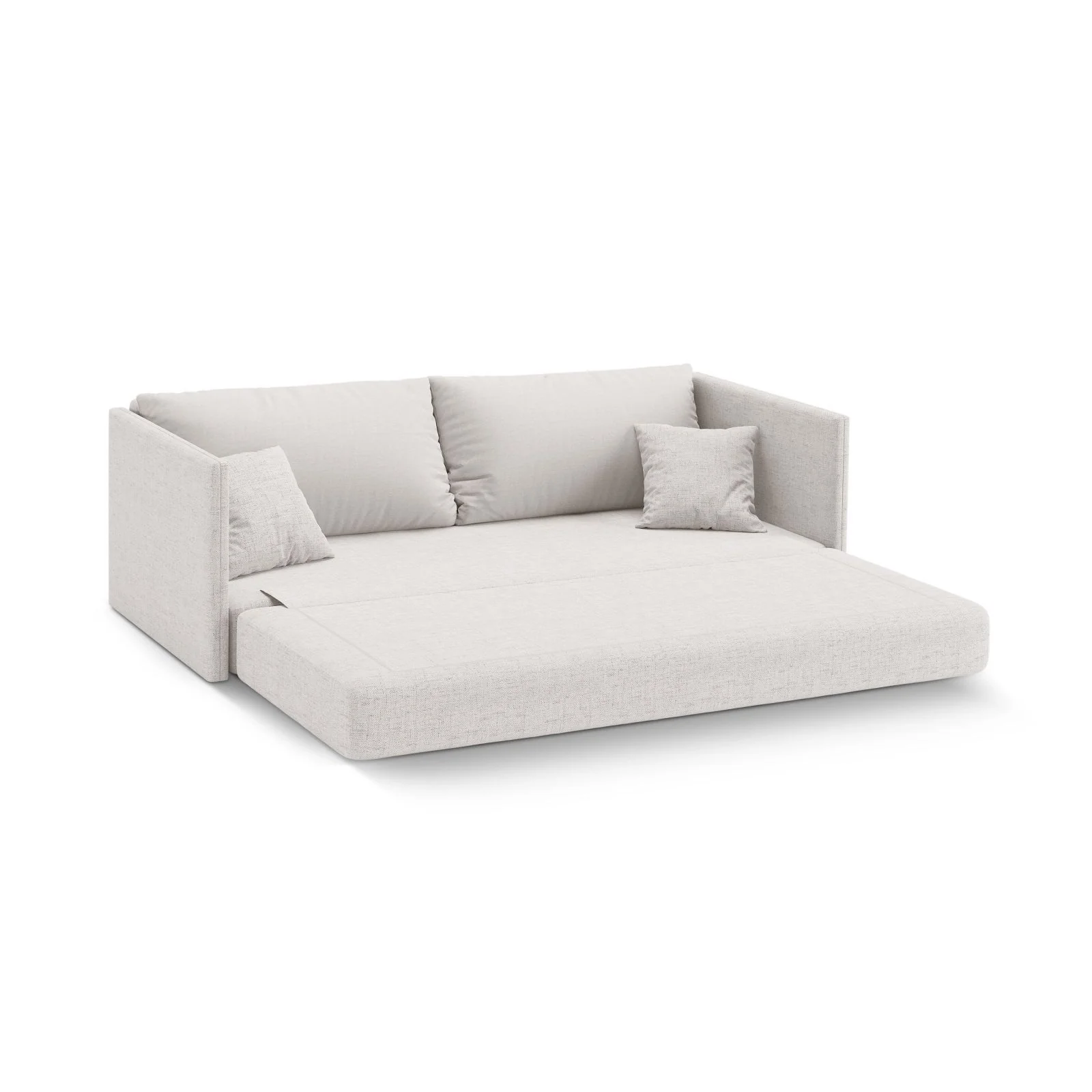 Shannon 3-Sitzer Sofa aus Samt oder Strukturstoff, 209x94x87 cm - Image 4