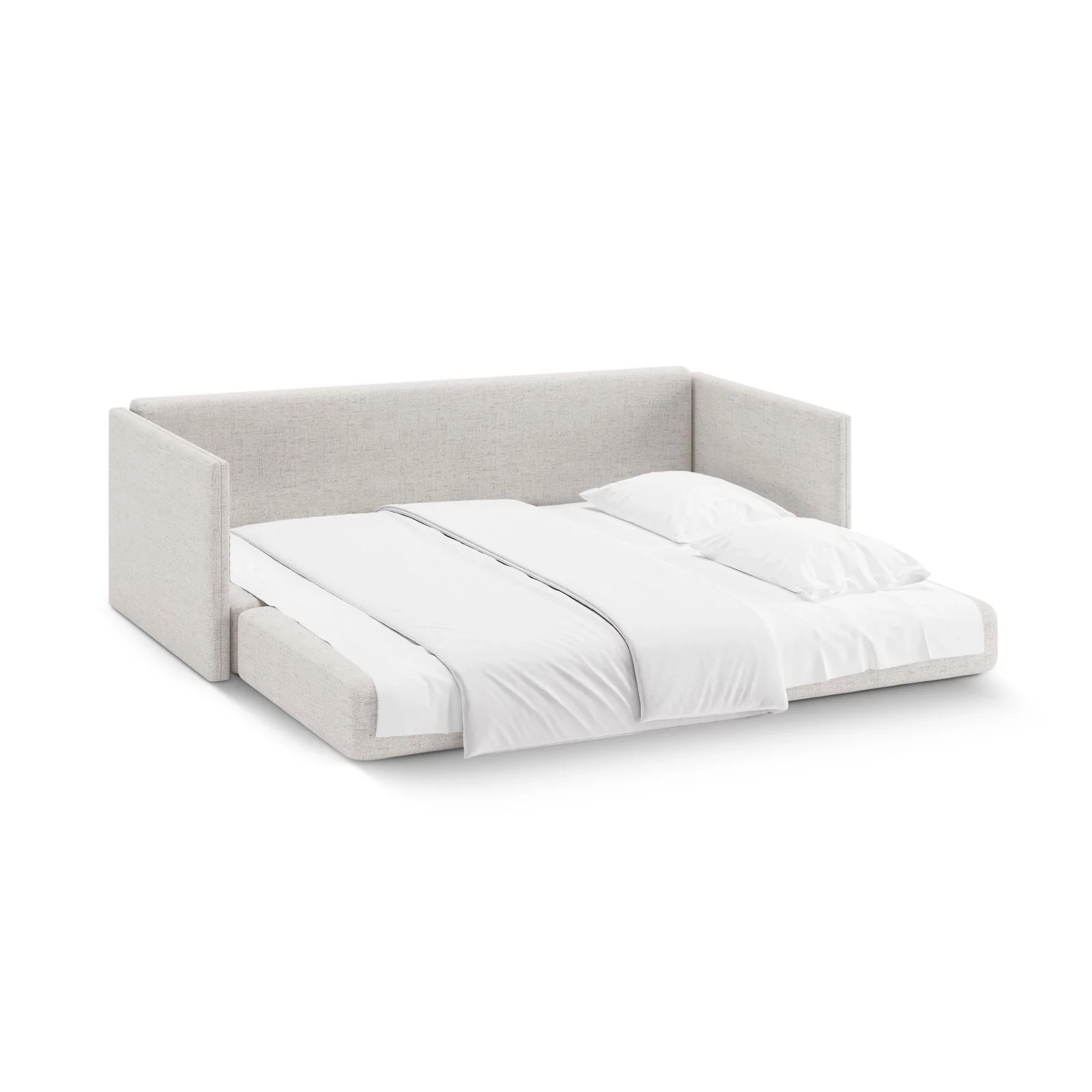 Shannon 3-Sitzer Sofa aus Samt oder Strukturstoff, 209x94x87 cm - Image 5