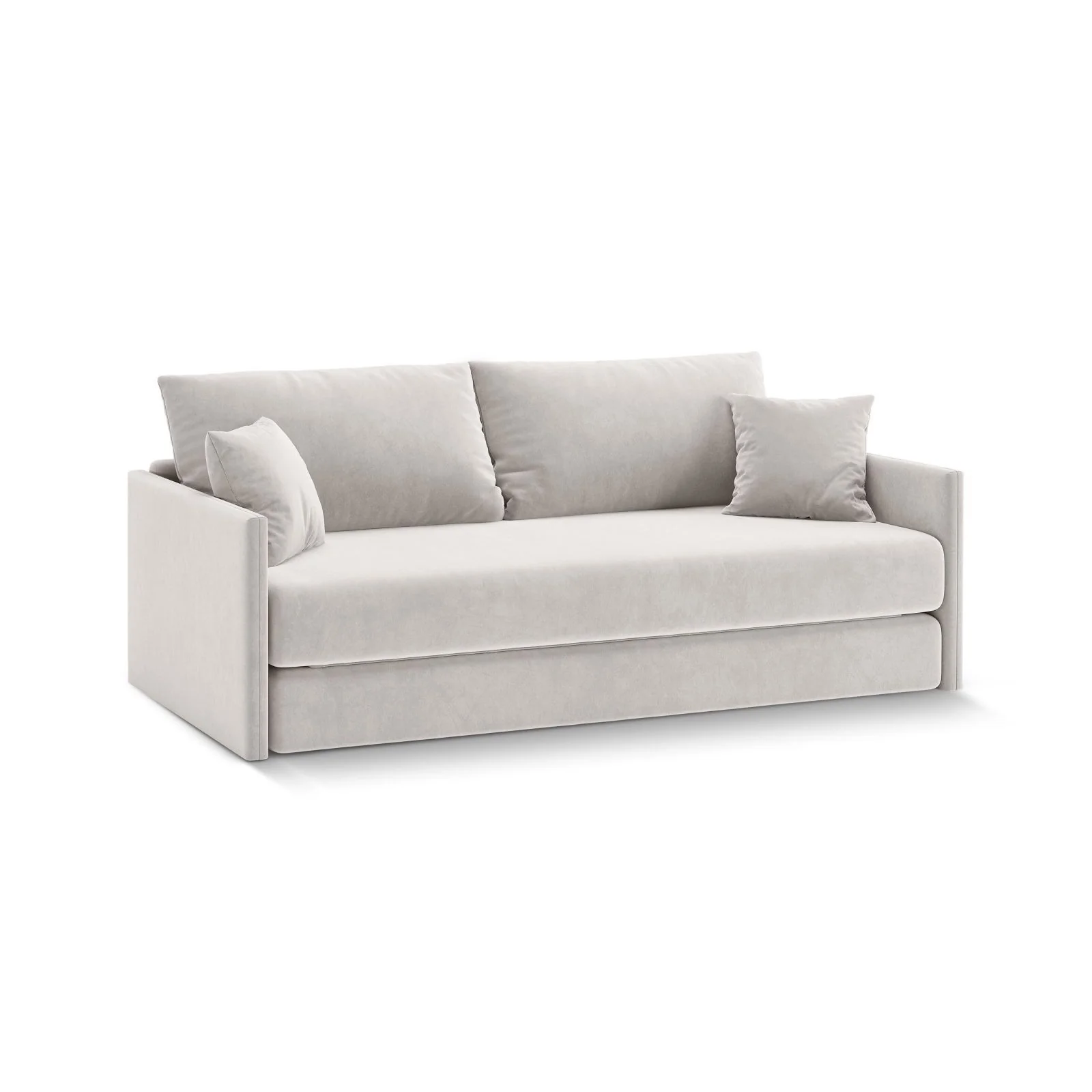 Shannon 3-Sitzer Sofa aus Samt oder Strukturstoff, 209x94x87 cm - Image 73