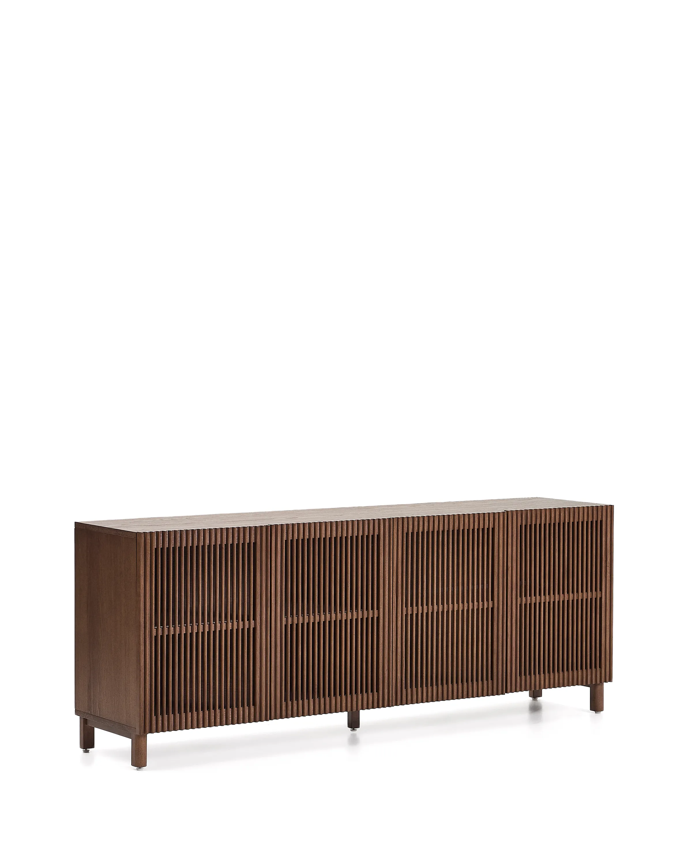 Sideboard Beyla aus Furnier und Massivholz aus Esche mit nussbaumfarbenem Finish 181 x 71,5 cm FSC 100% - Image 4