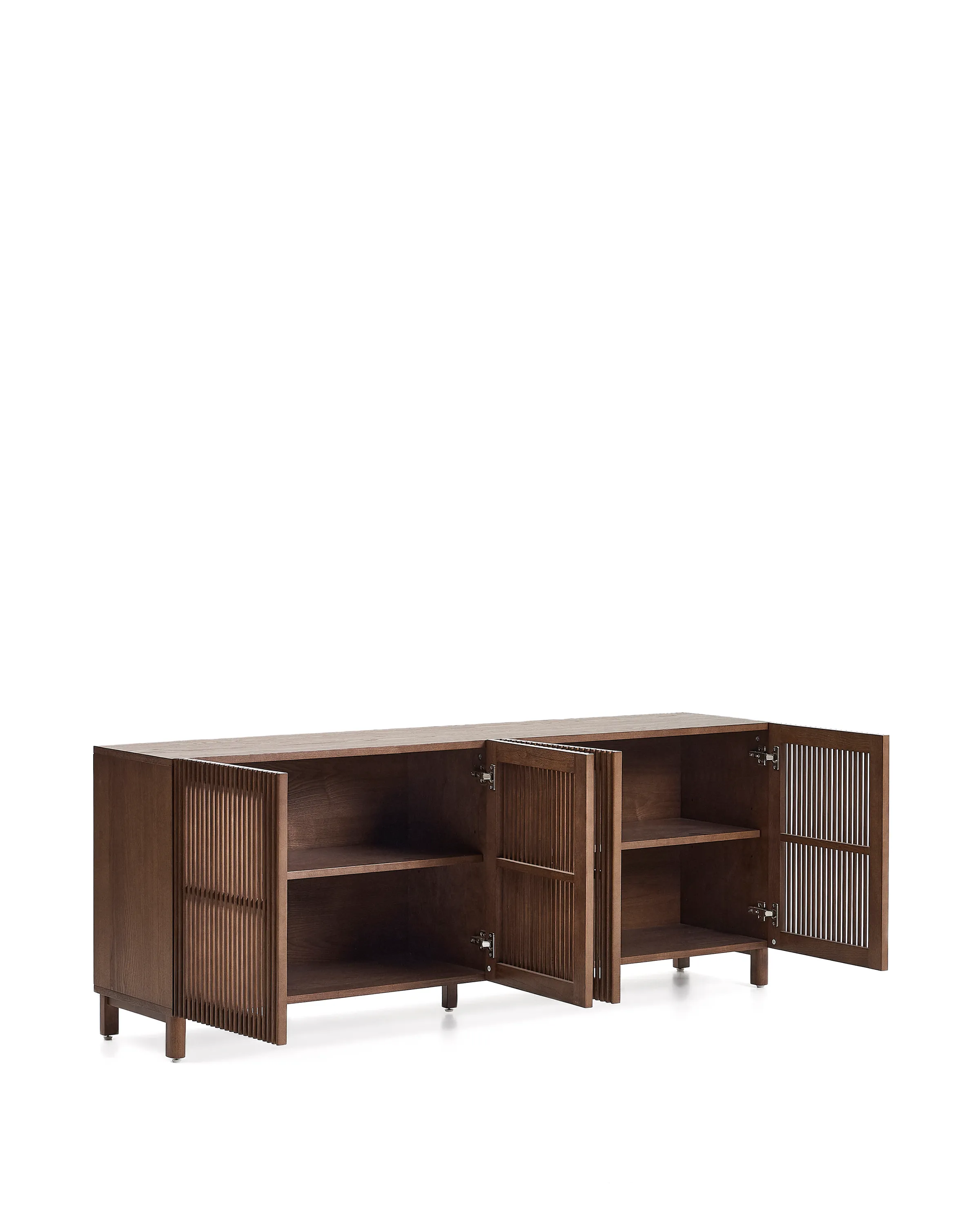Sideboard Beyla aus Furnier und Massivholz aus Esche mit nussbaumfarbenem Finish 181 x 71,5 cm FSC 100% - Image 6