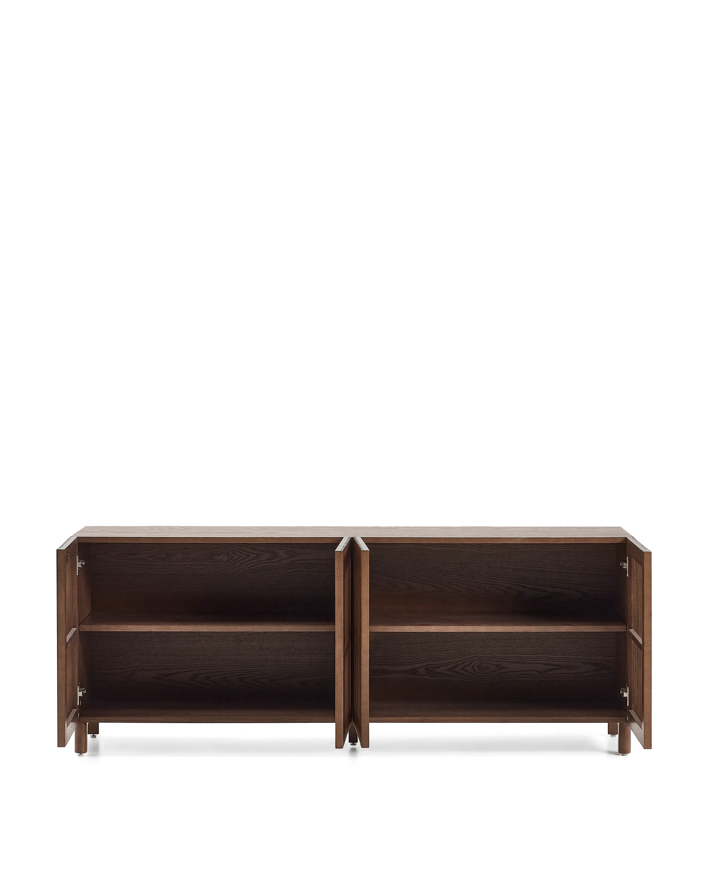 Sideboard Beyla aus Furnier und Massivholz aus Esche mit nussbaumfarbenem Finish 181 x 71,5 cm FSC 100% - Image 7