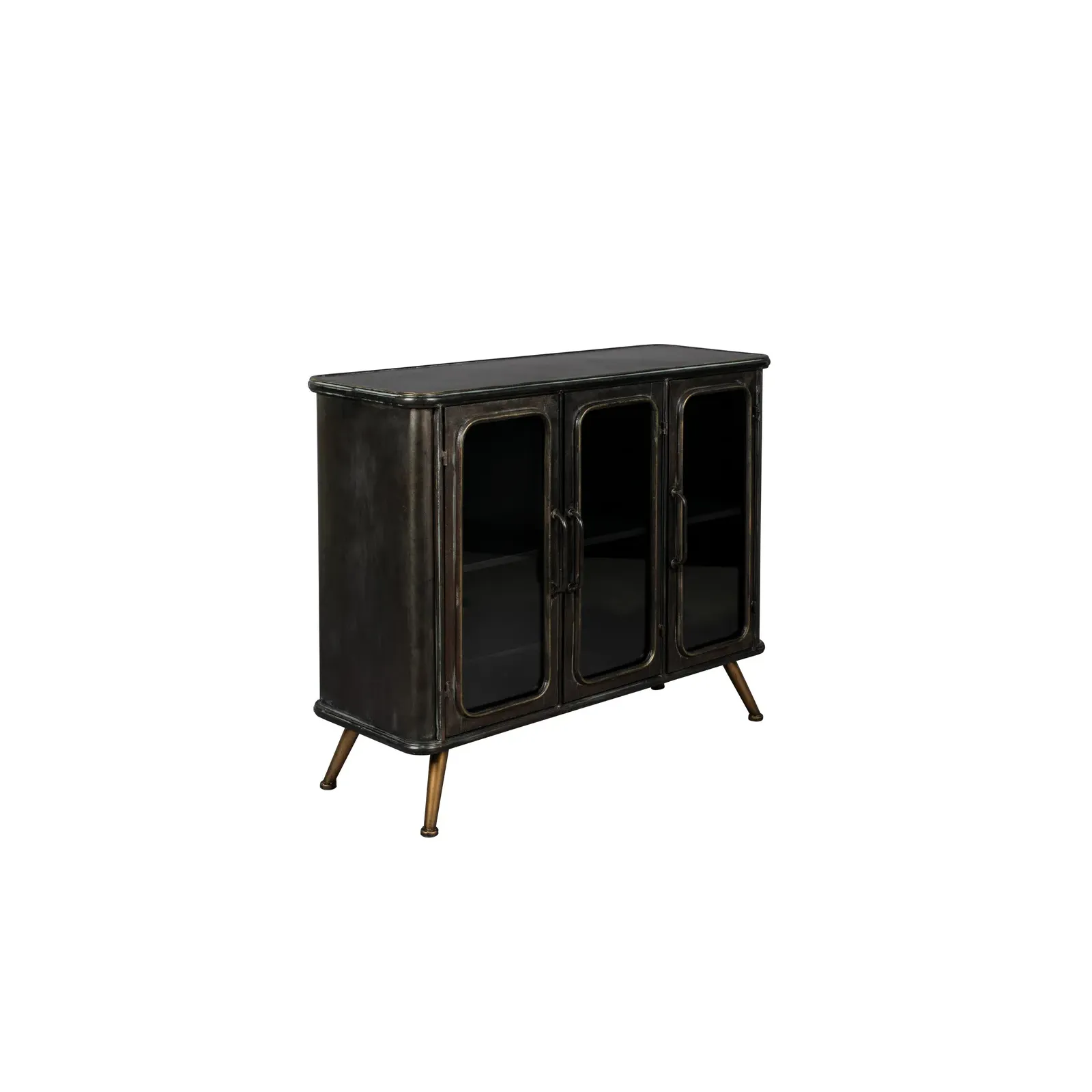 Sideboard Denza aus Eisen in Schwarz, 100×37×80 cm - Image 12