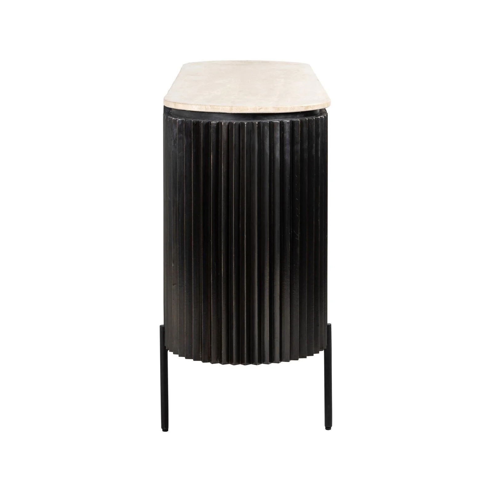 Sideboard Hampton in dark brown, 160x40x82 cm - Image 7