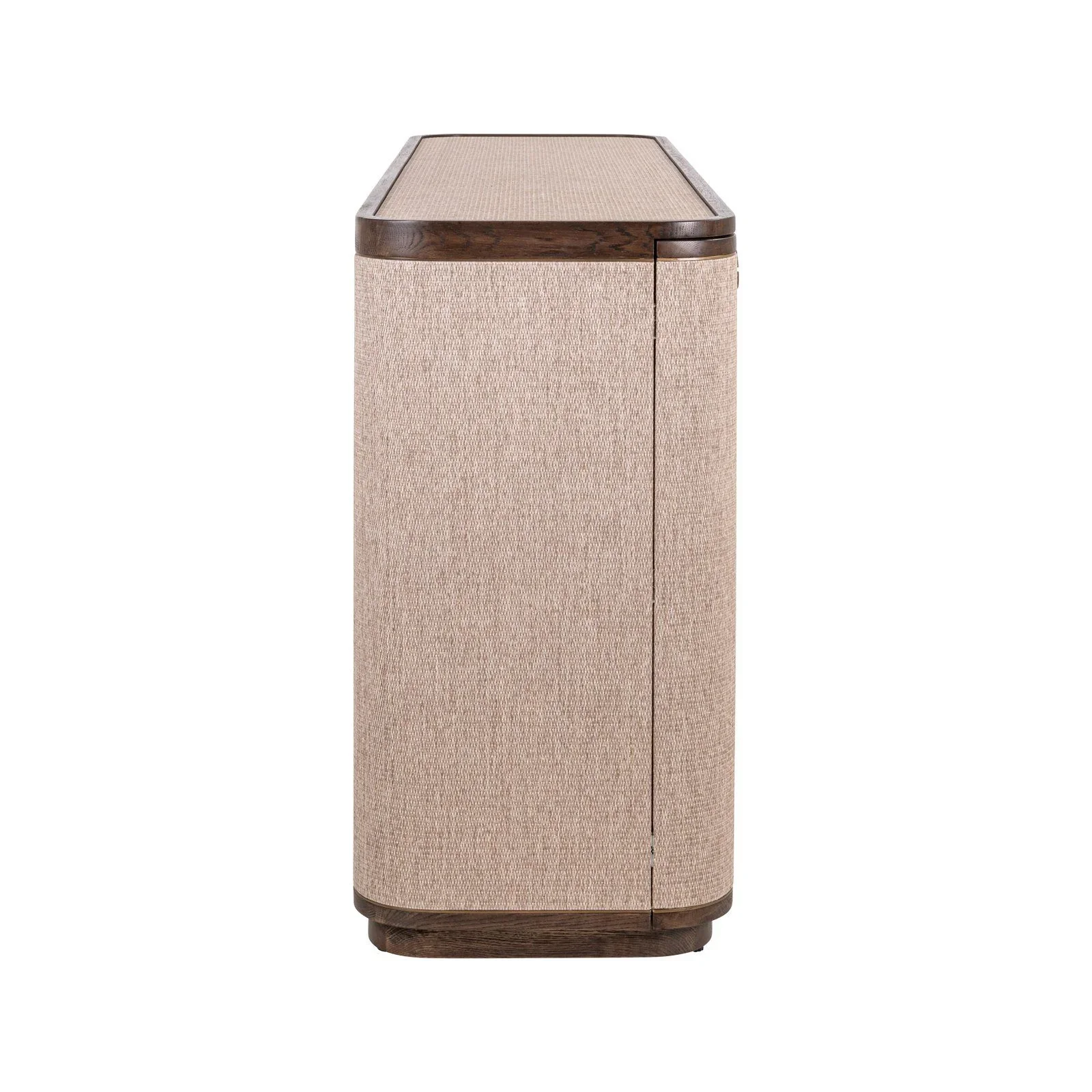 Sideboard Willox aus Eiche und Leinen in beige, 180x45x86 cm - Image 4