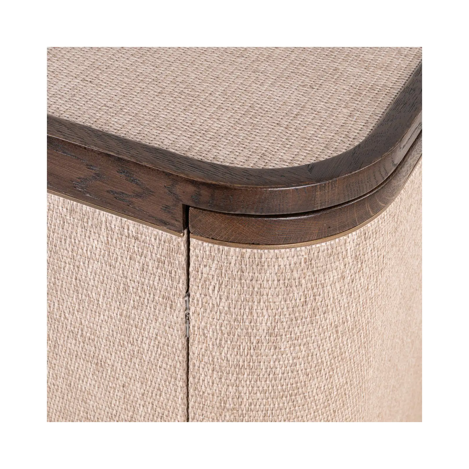 Sideboard Willox aus Eiche und Leinen in beige, 180x45x86 cm - Image 9