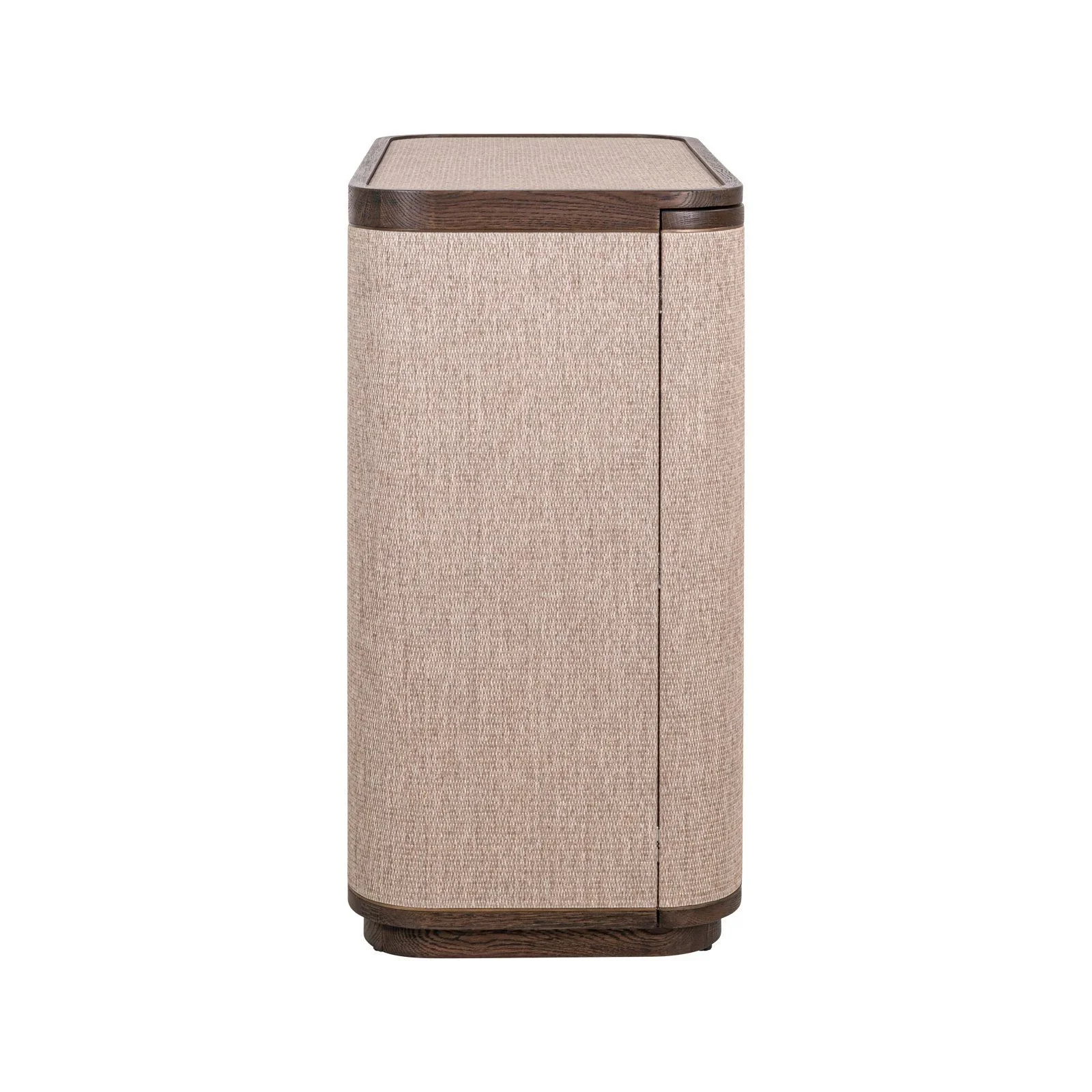 Sideboard Willox aus Eiche und Leinen in beige, 90x45x86 cm - Image 4